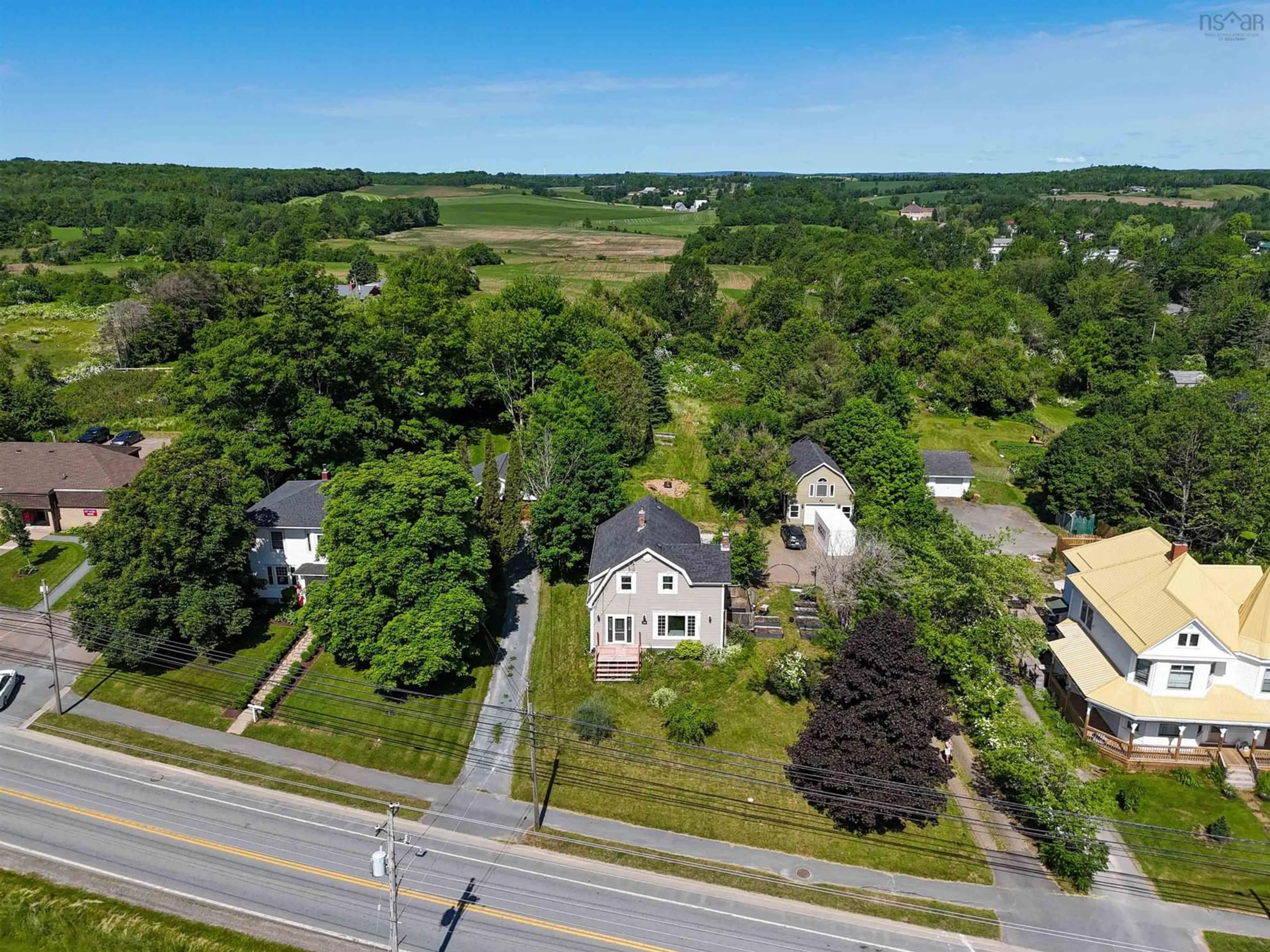 A pic from outside/outdoor area/front of a property/back of a property/a pic from drone, street for 2780 Highway 2, Shubenacadie Nova Scotia B0N 2H0