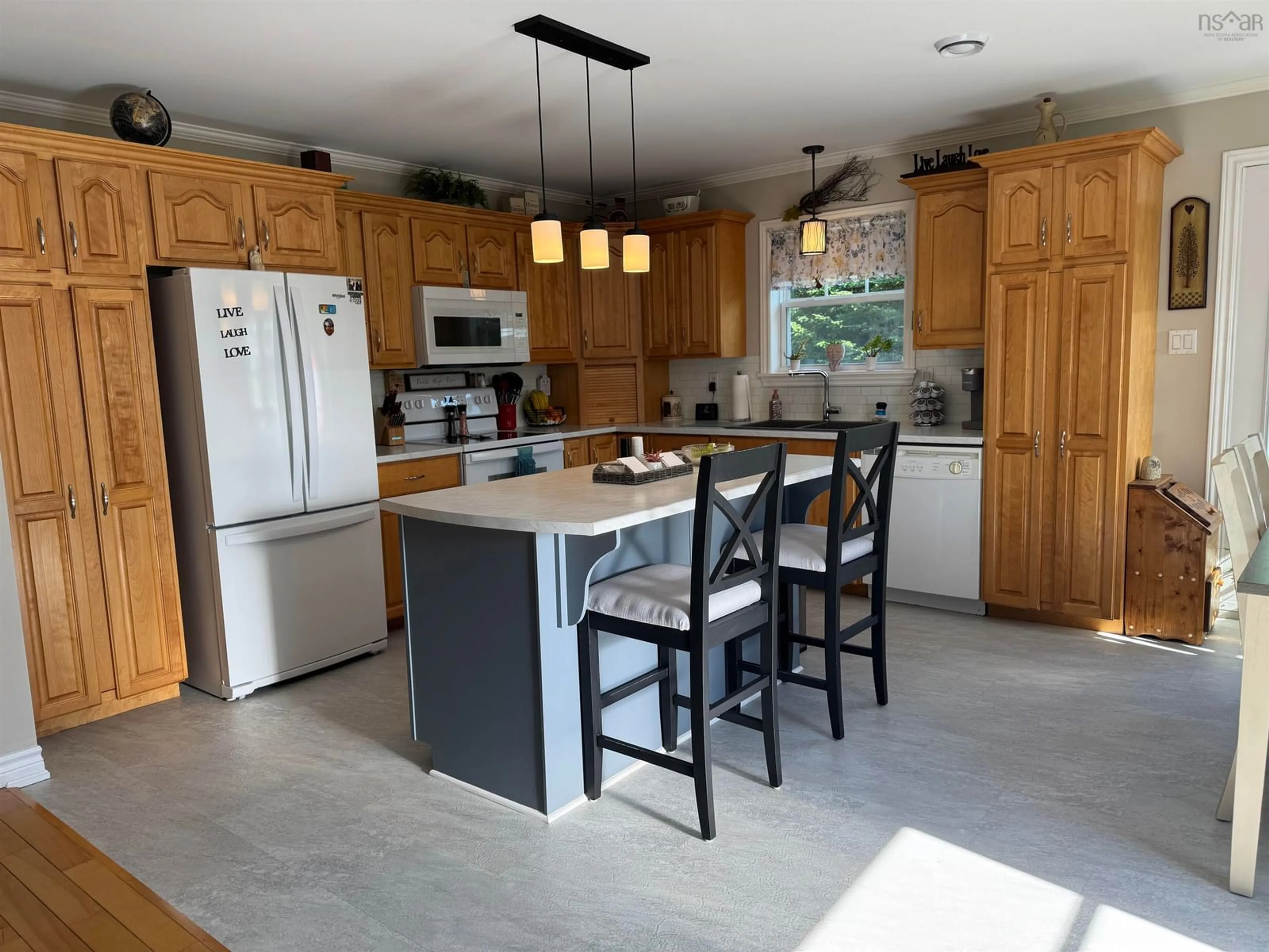 Open concept kitchen, ceramic/tile floor for 34 Austin Ave, Valley Nova Scotia B2N 0B1