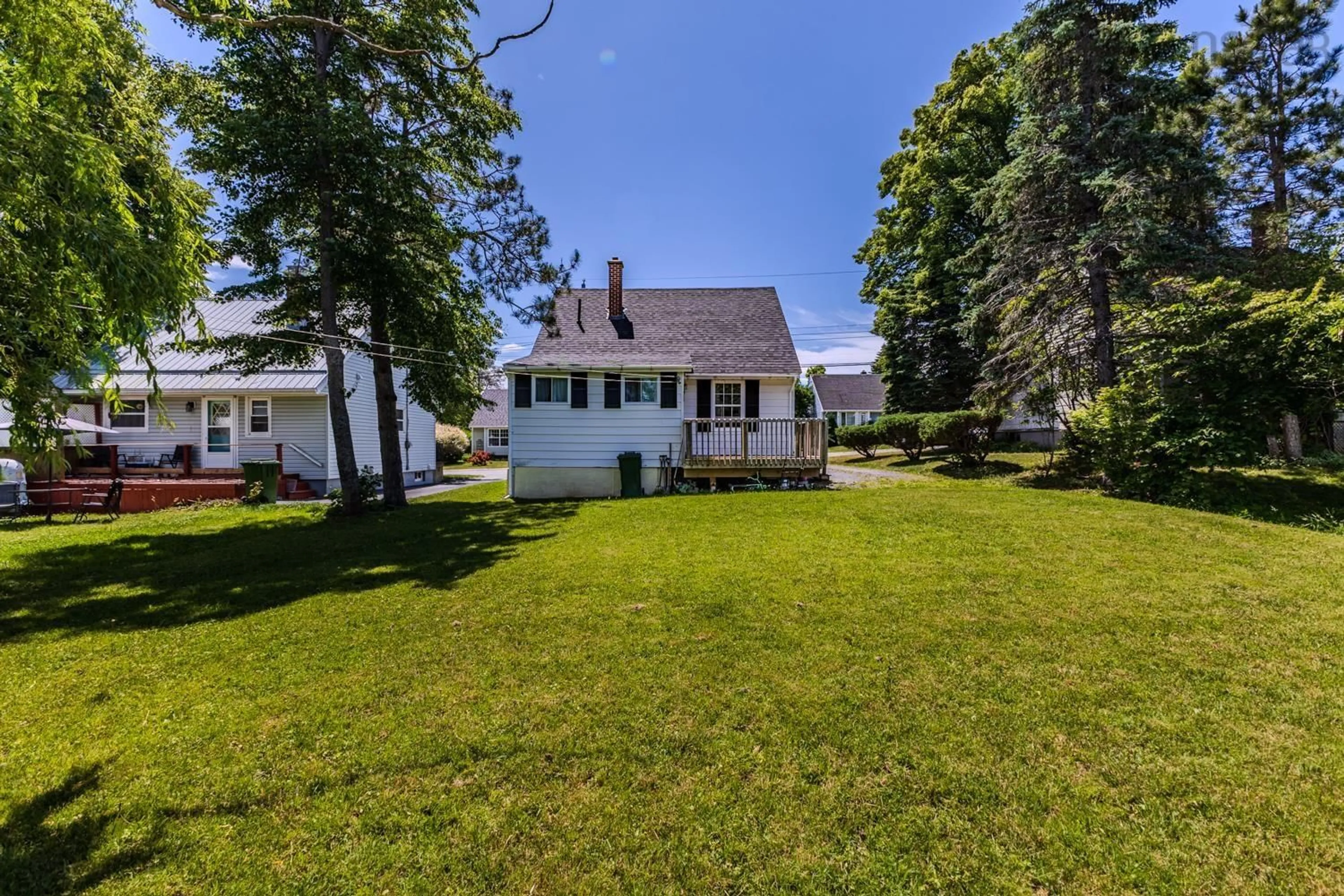 A pic from outside/outdoor area/front of a property/back of a property/a pic from drone, water/lake/river/ocean view for 12 Cambey Ave, Stellarton Nova Scotia B0K 1S0