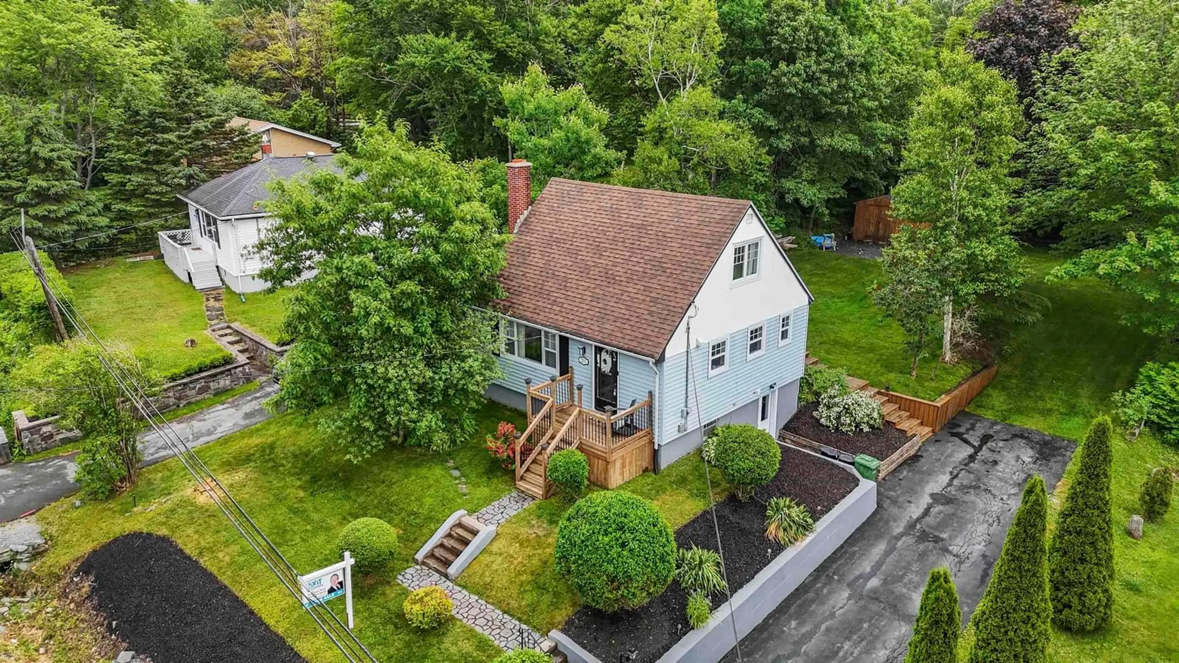 A pic from outside/outdoor area/front of a property/back of a property/a pic from drone, street for 253 Salmon River Dr, Westphal Nova Scotia B2Z 1M6