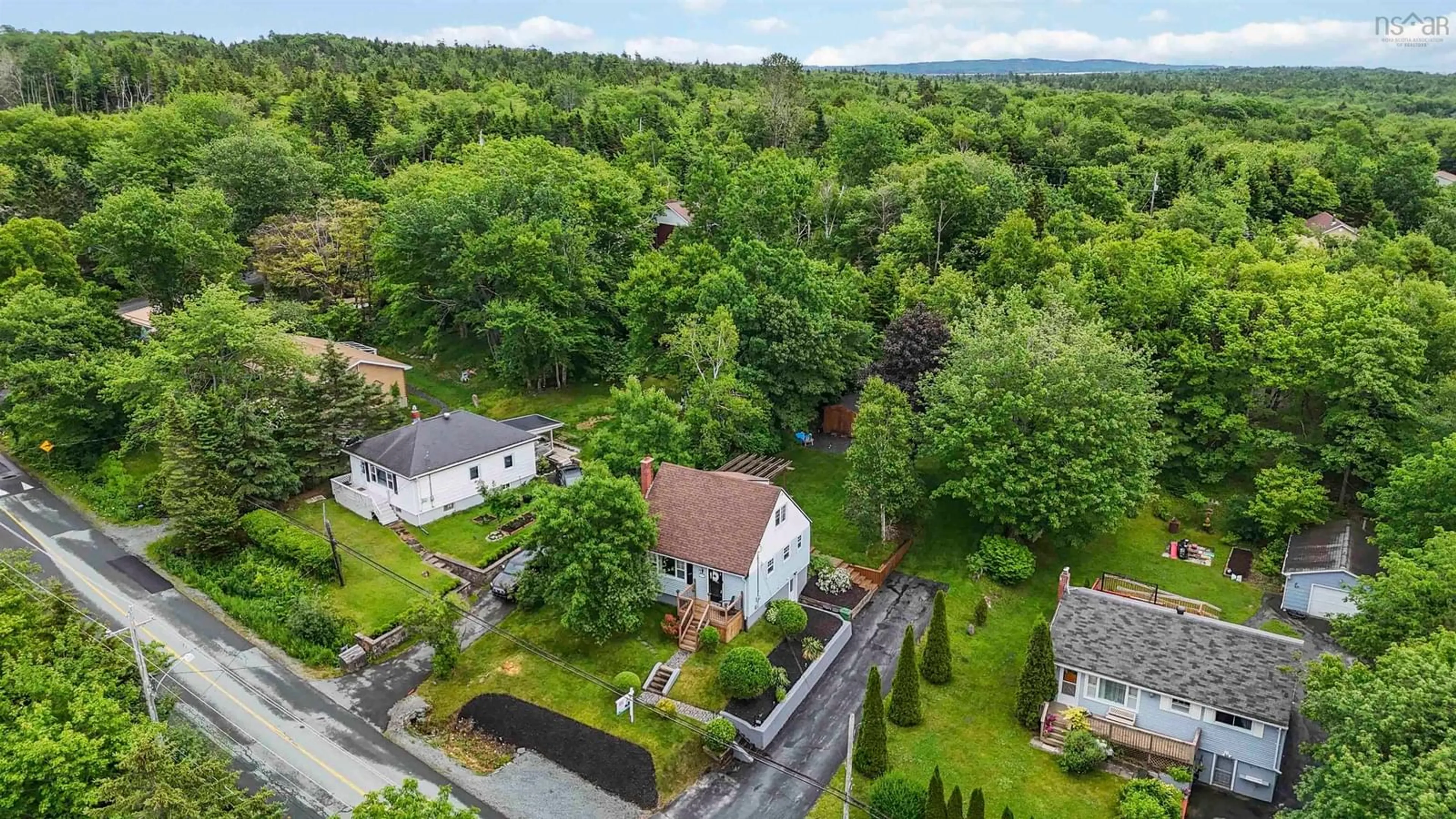 A pic from outside/outdoor area/front of a property/back of a property/a pic from drone, street for 253 Salmon River Dr, Westphal Nova Scotia B2Z 1M6