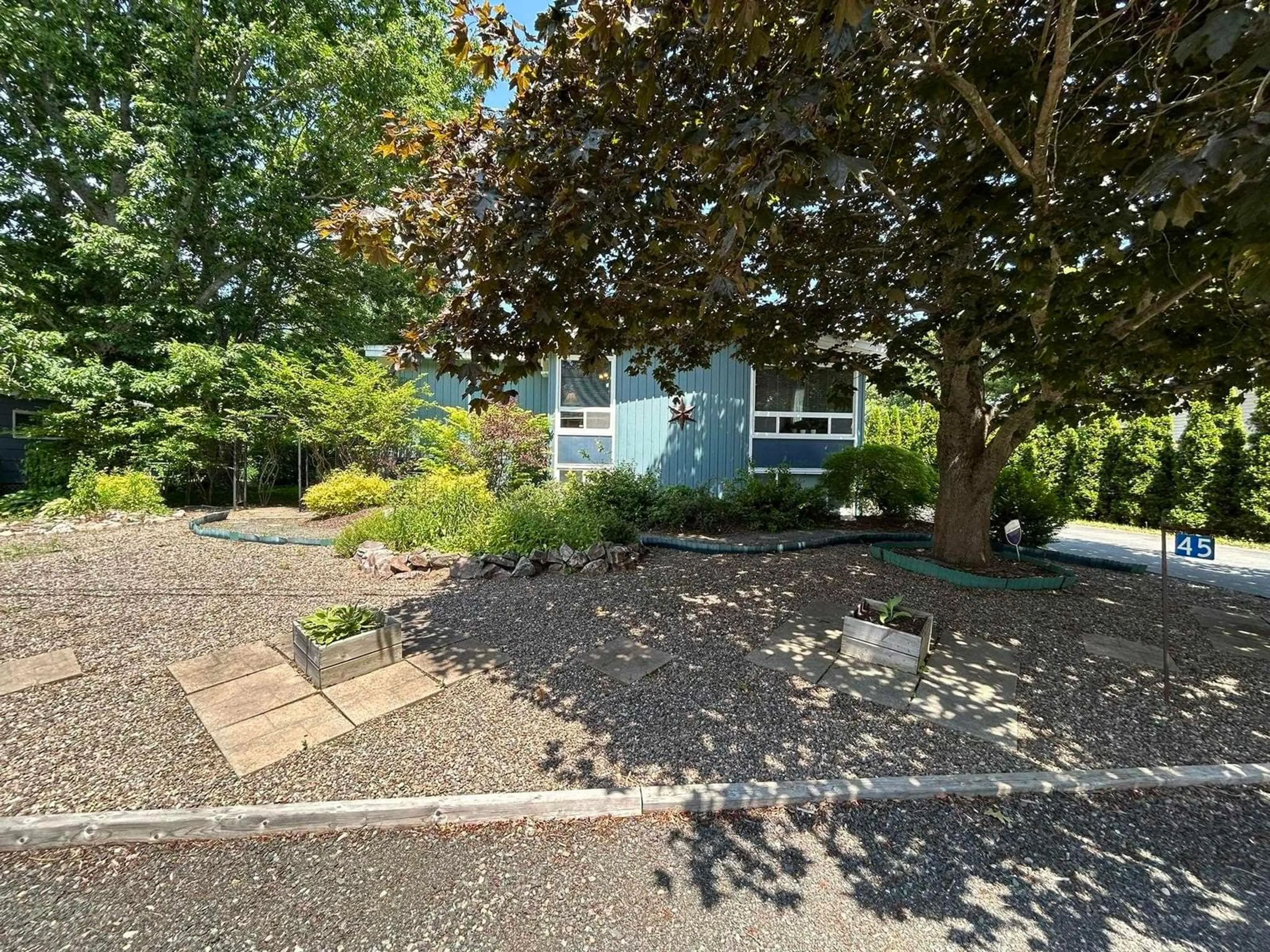 A pic from outside/outdoor area/front of a property/back of a property/a pic from drone, street for 45 Redden Ave, New Minas Nova Scotia B4N 3H8