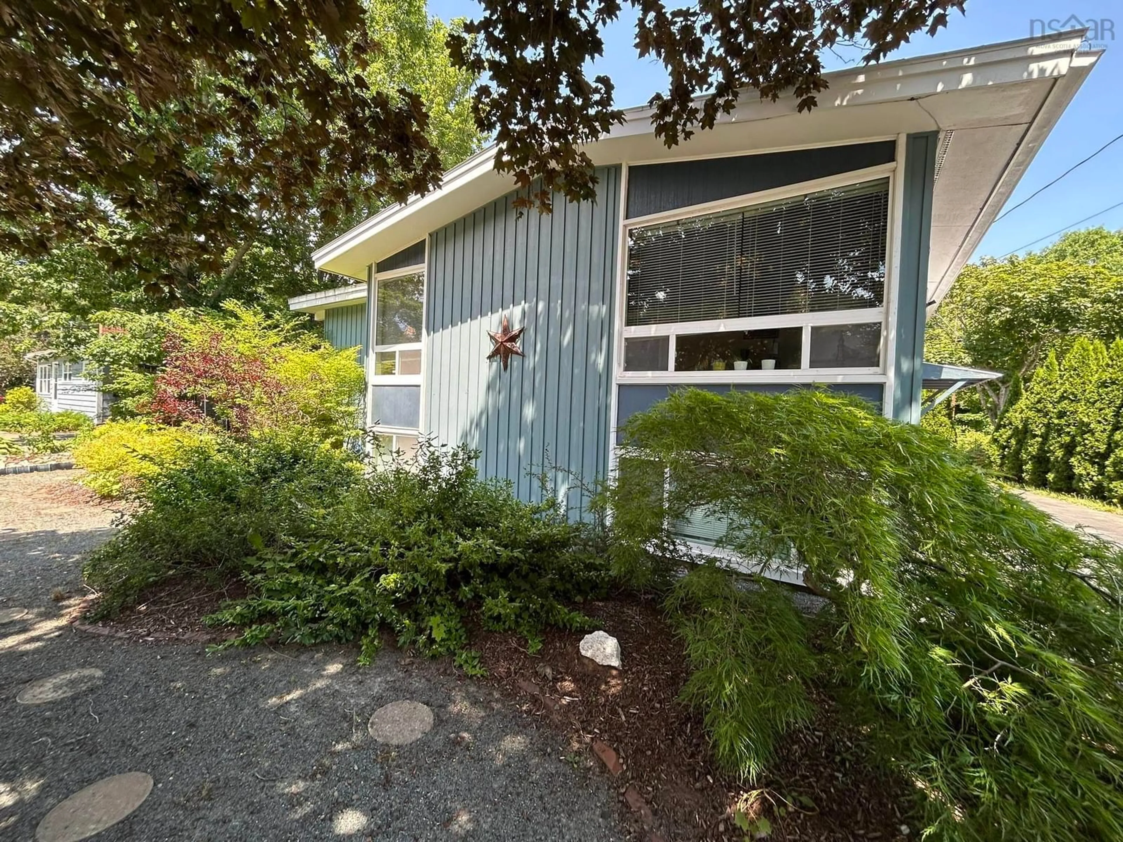 Home with vinyl exterior material, street for 45 Redden Ave, New Minas Nova Scotia B4N 3H8