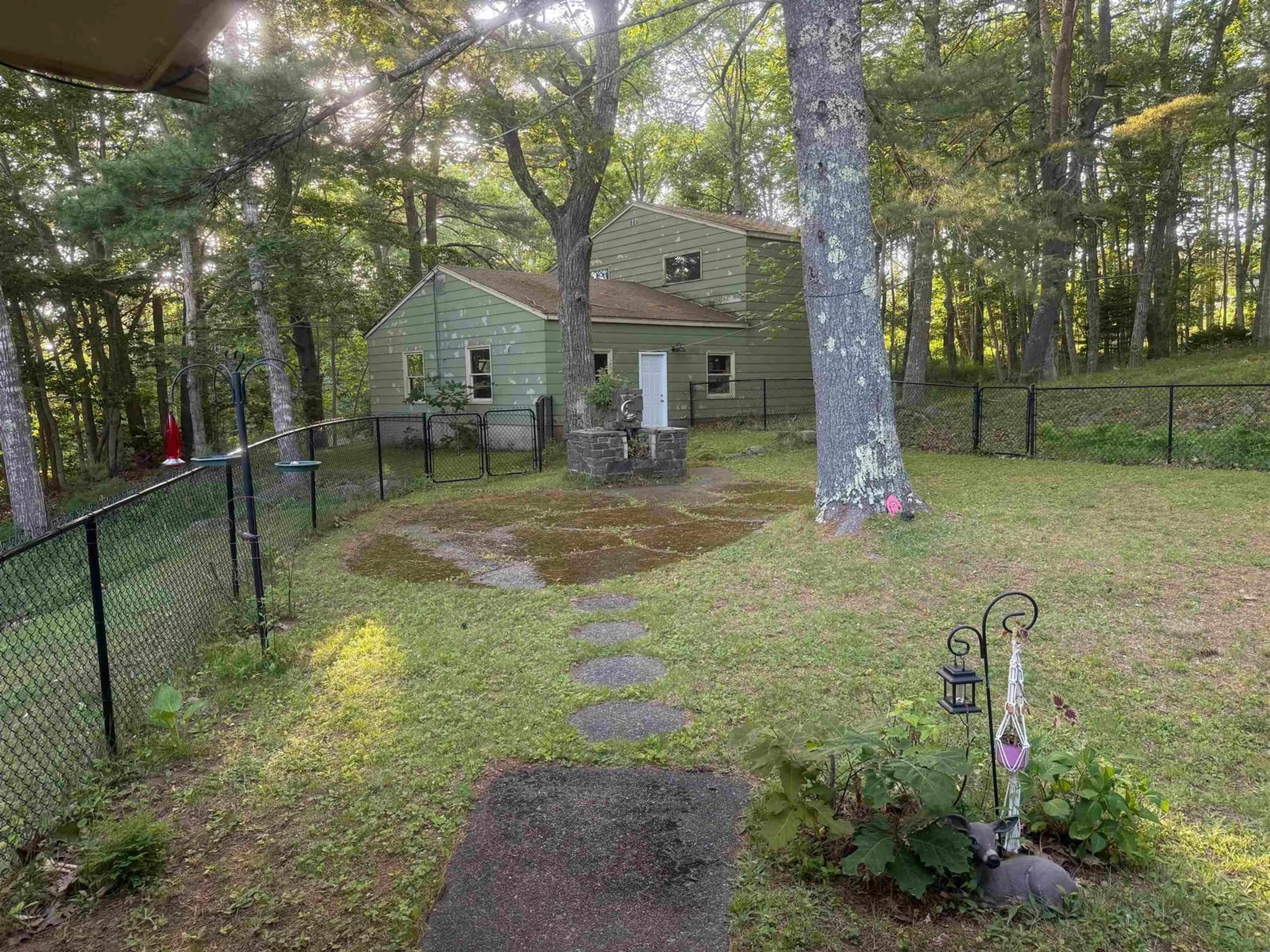 A pic from outside/outdoor area/front of a property/back of a property/a pic from drone, forest/trees view for 39 Keddy Bridge Rd, Oakland Nova Scotia B0J 2E0