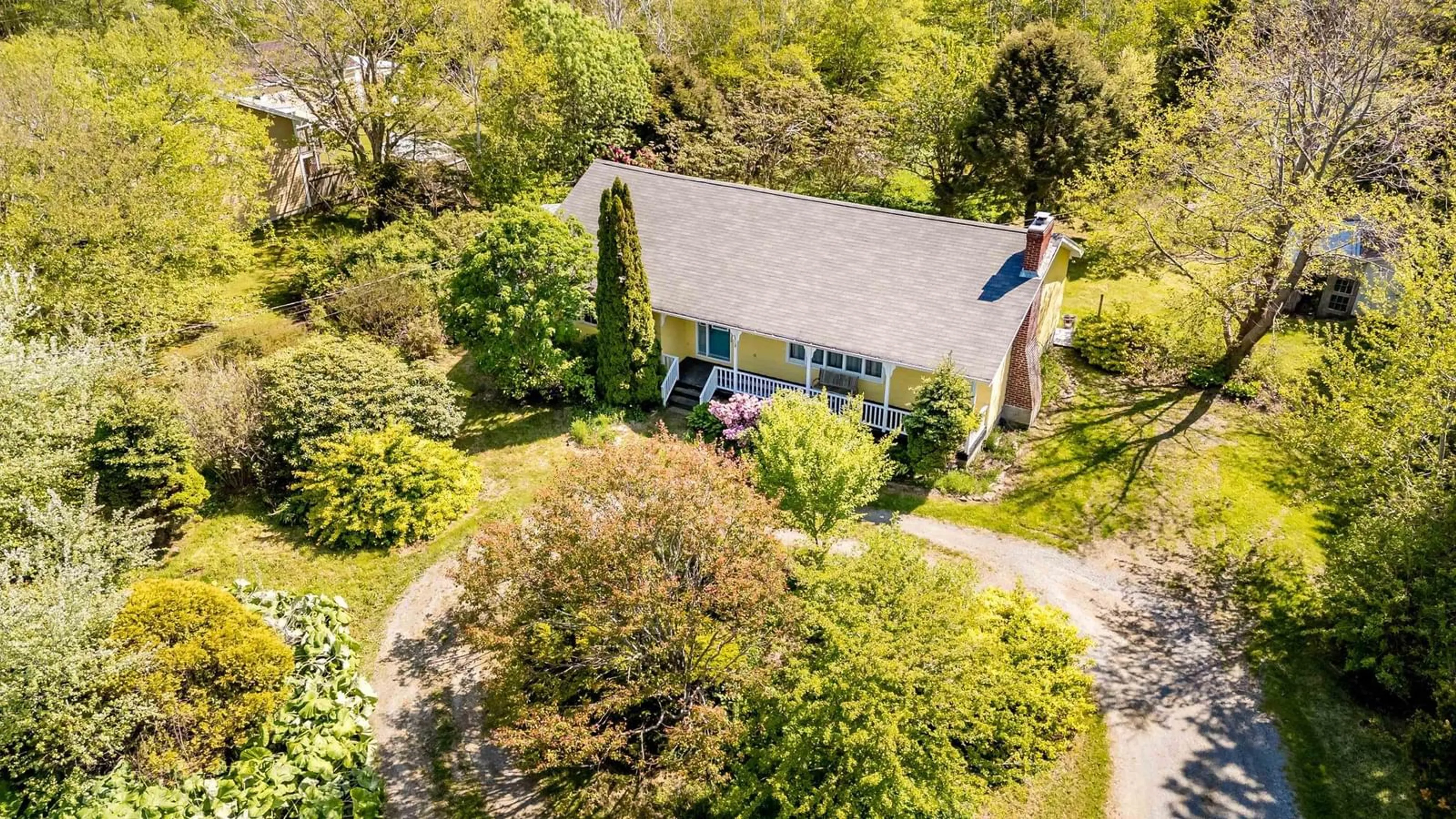 A pic from outside/outdoor area/front of a property/back of a property/a pic from drone, street for 402 Saulnierville Rd, Saulnierville Nova Scotia B0W 2Z0