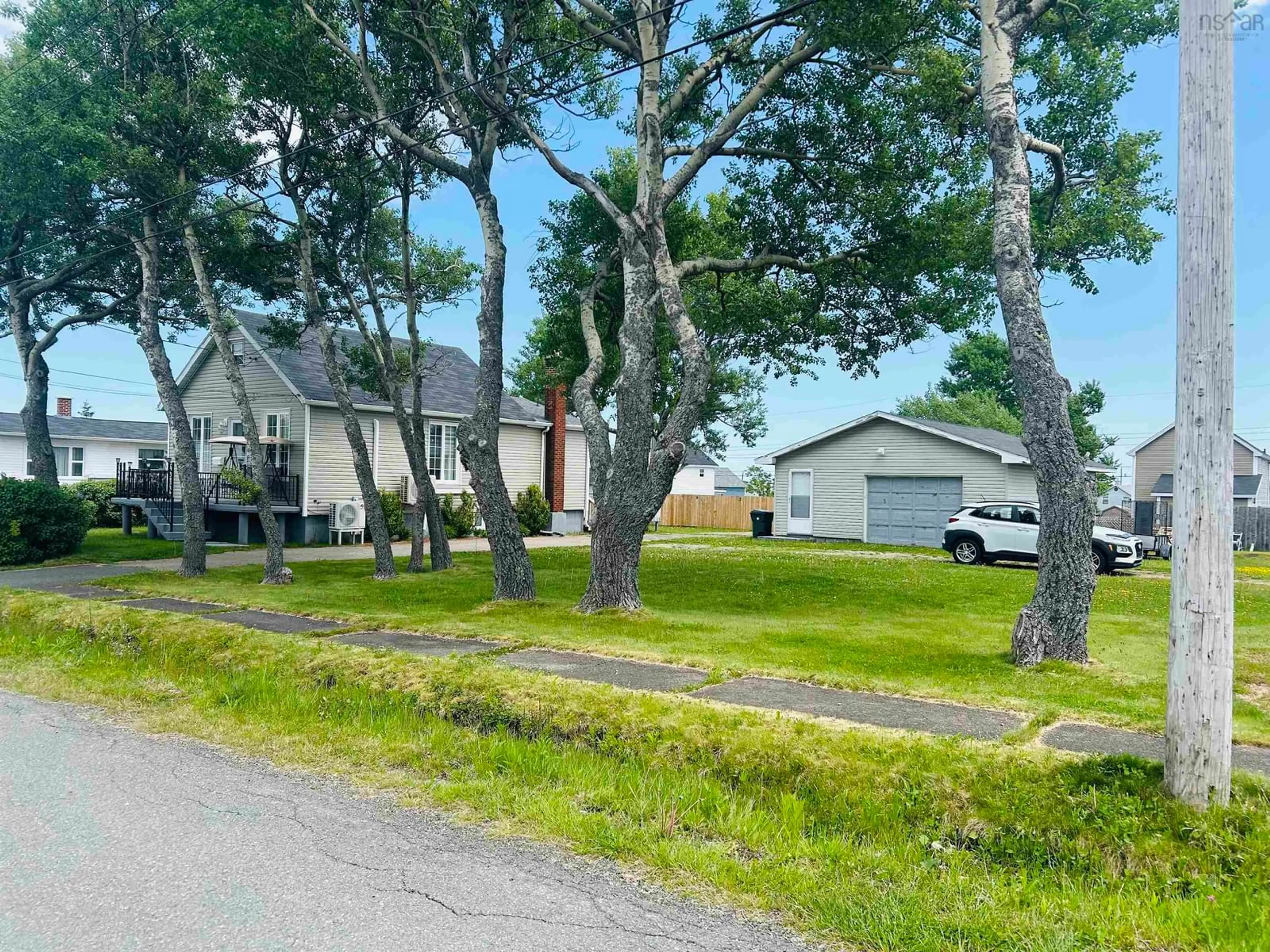 A pic from outside/outdoor area/front of a property/back of a property/a pic from drone, street for 11/13 Gordon Street, Glace Bay Nova Scotia B1A 3Z1