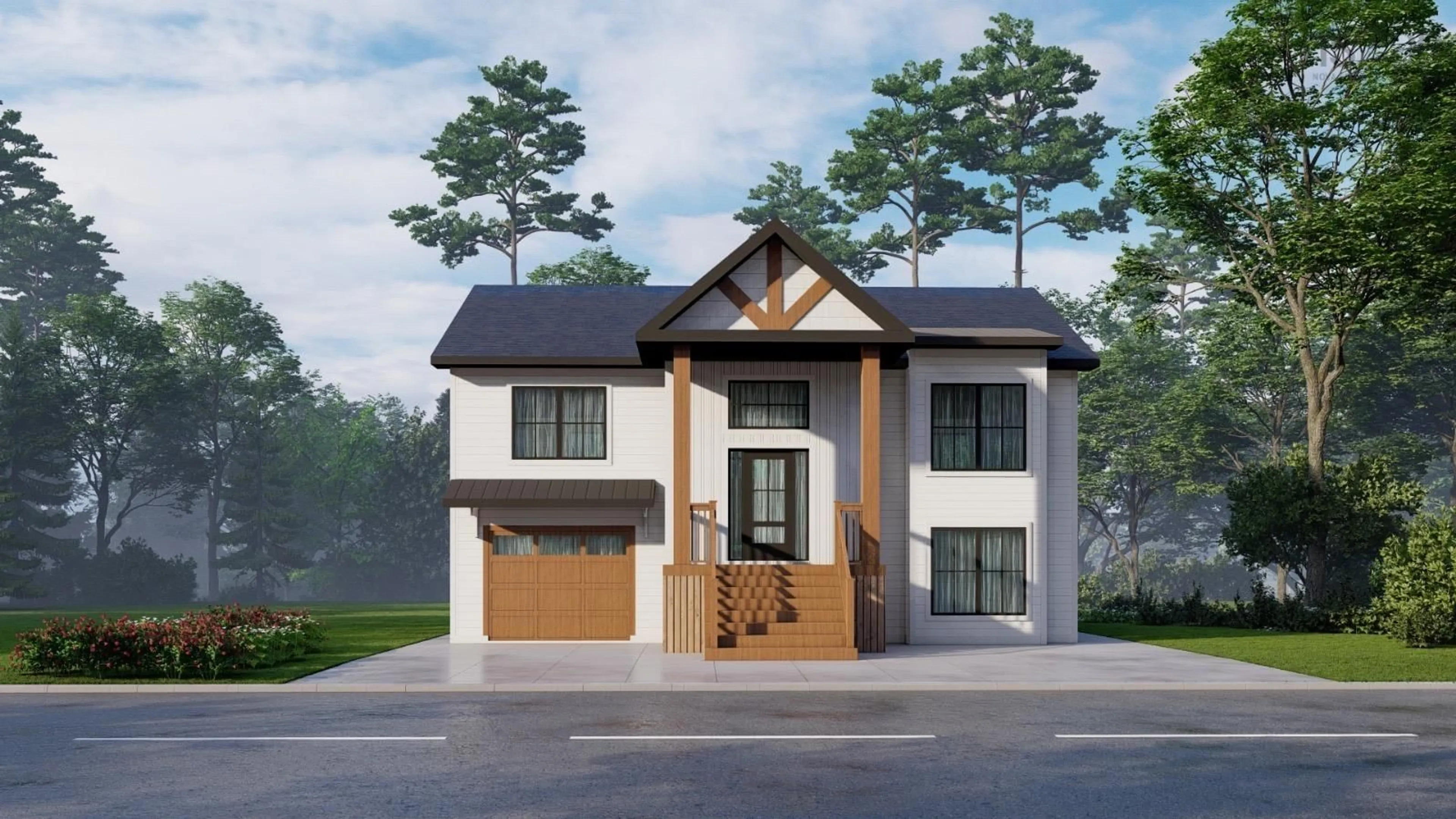 Home with brick exterior material, street for 1 Nicole Crt, Hammonds Plains Nova Scotia B3J 1J3