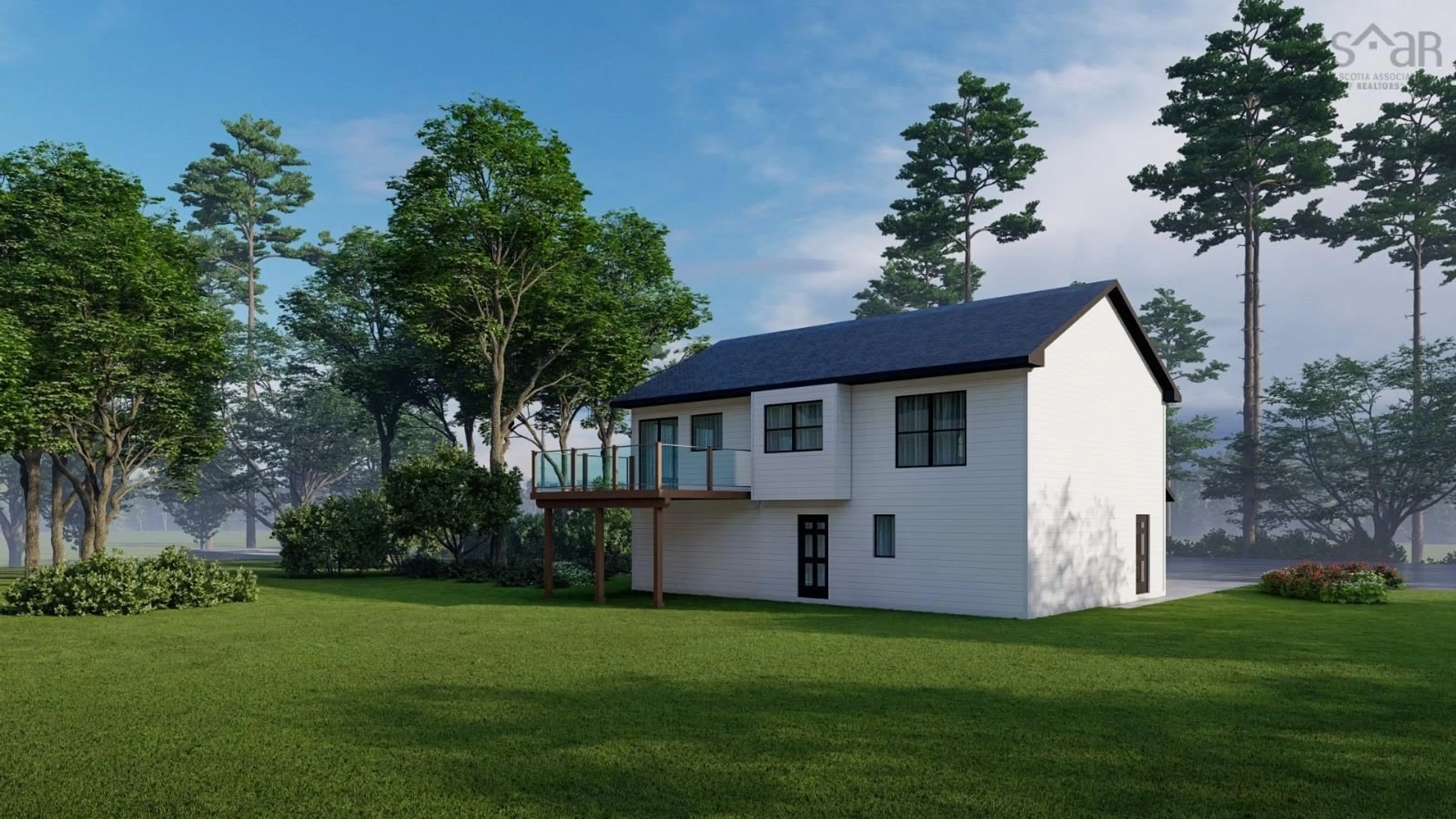 A pic from outside/outdoor area/front of a property/back of a property/a pic from drone, building for 1 Nicole Crt, Hammonds Plains Nova Scotia B3J 1J3