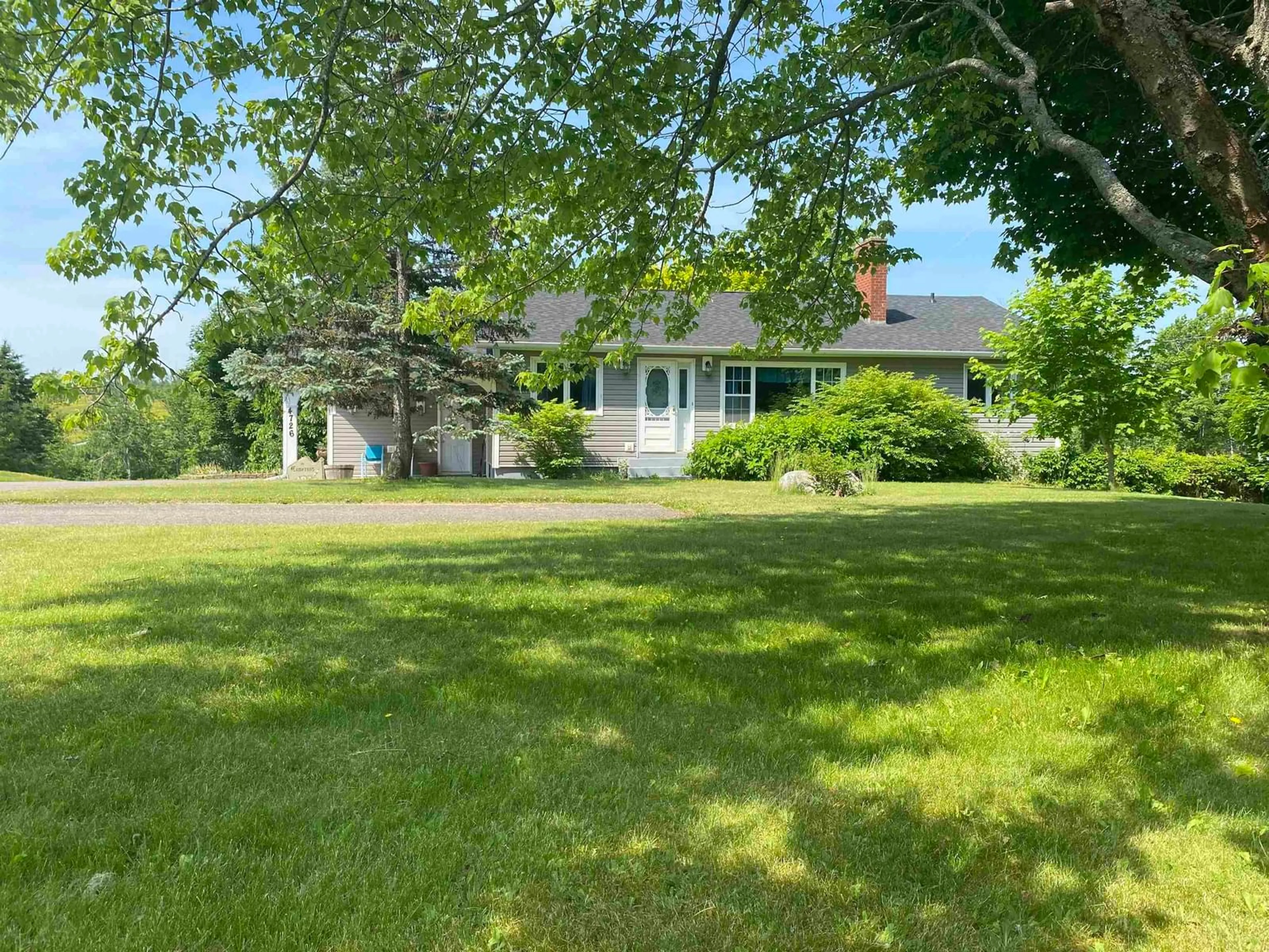 A pic from outside/outdoor area/front of a property/back of a property/a pic from drone, street for 4726 Sunrise Trail, Antigonish Nova Scotia B2G 2L4