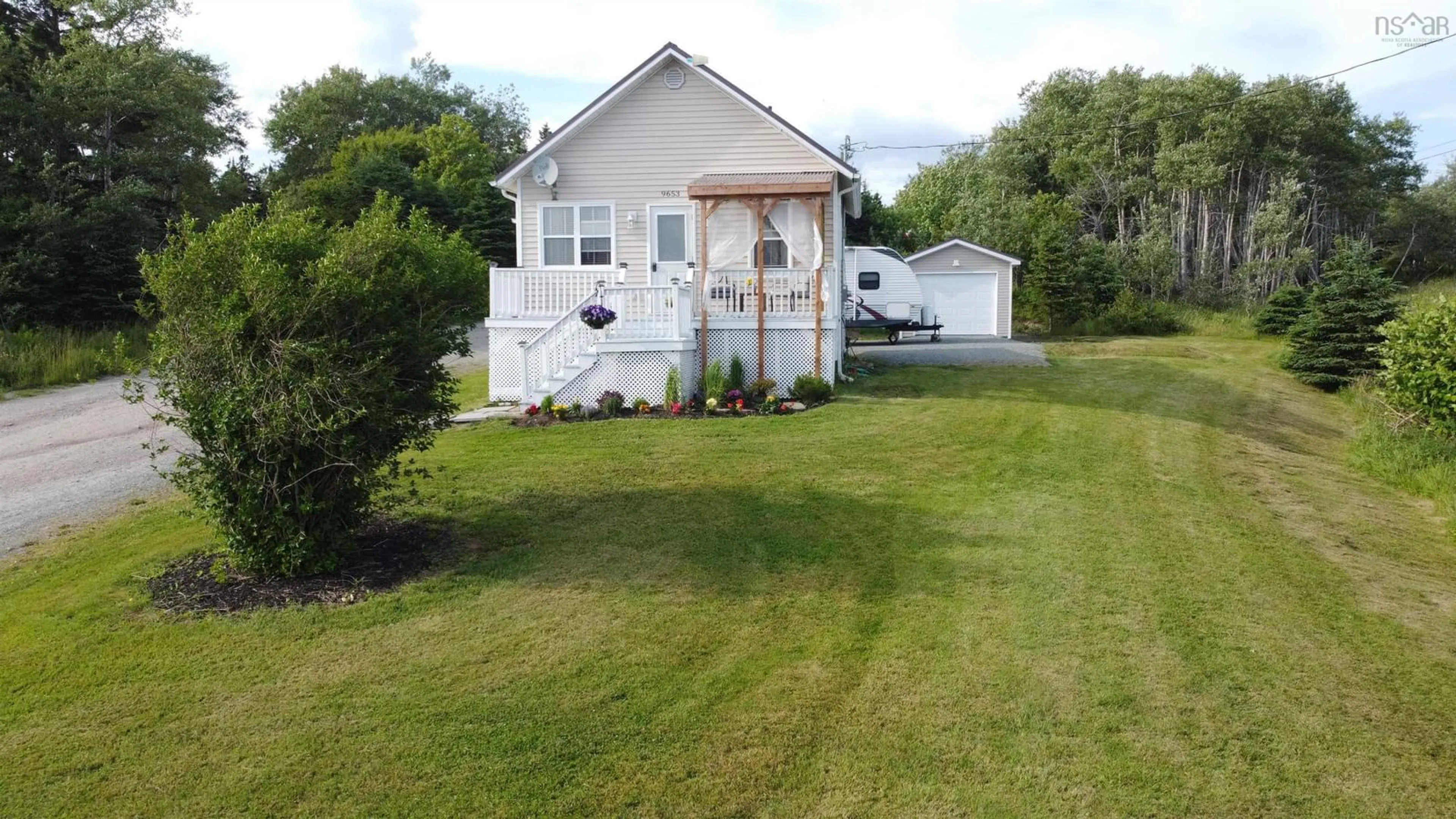 A pic from outside/outdoor area/front of a property/back of a property/a pic from drone, unknown for 9653 Grenville St, St. Peter's Nova Scotia B0E 3B0