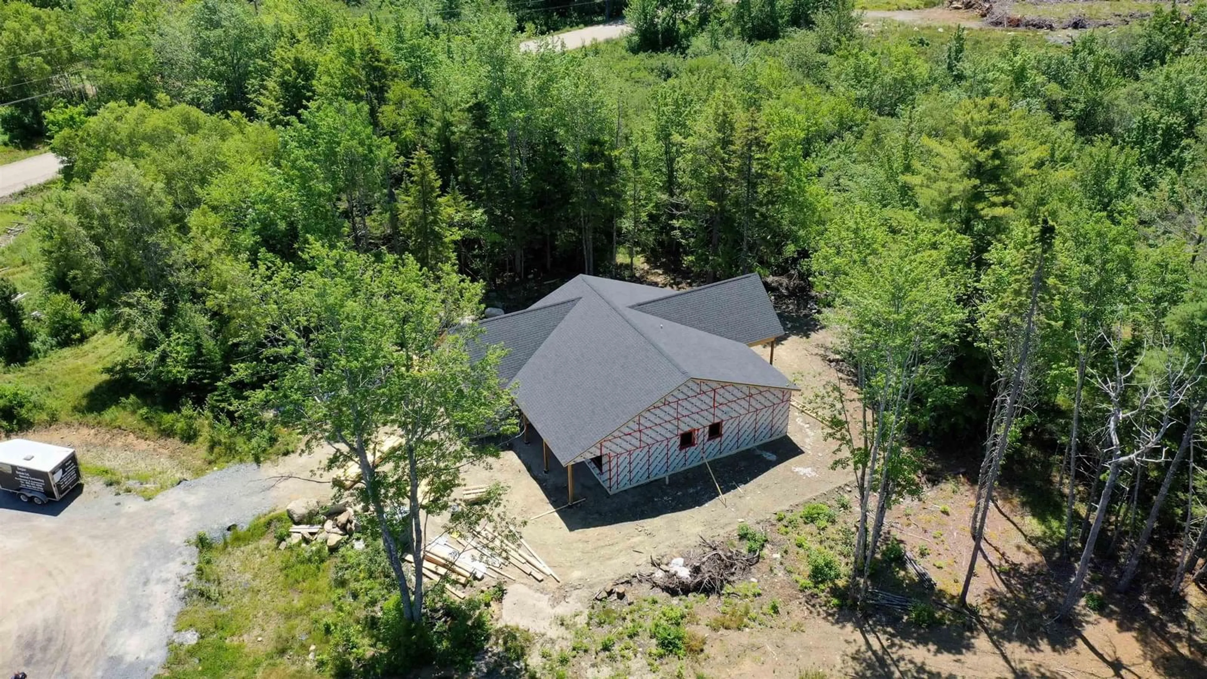 A pic from outside/outdoor area/front of a property/back of a property/a pic from drone, building for 17 Soleil Cres, Conquerall Mills Nova Scotia B4V 9H3