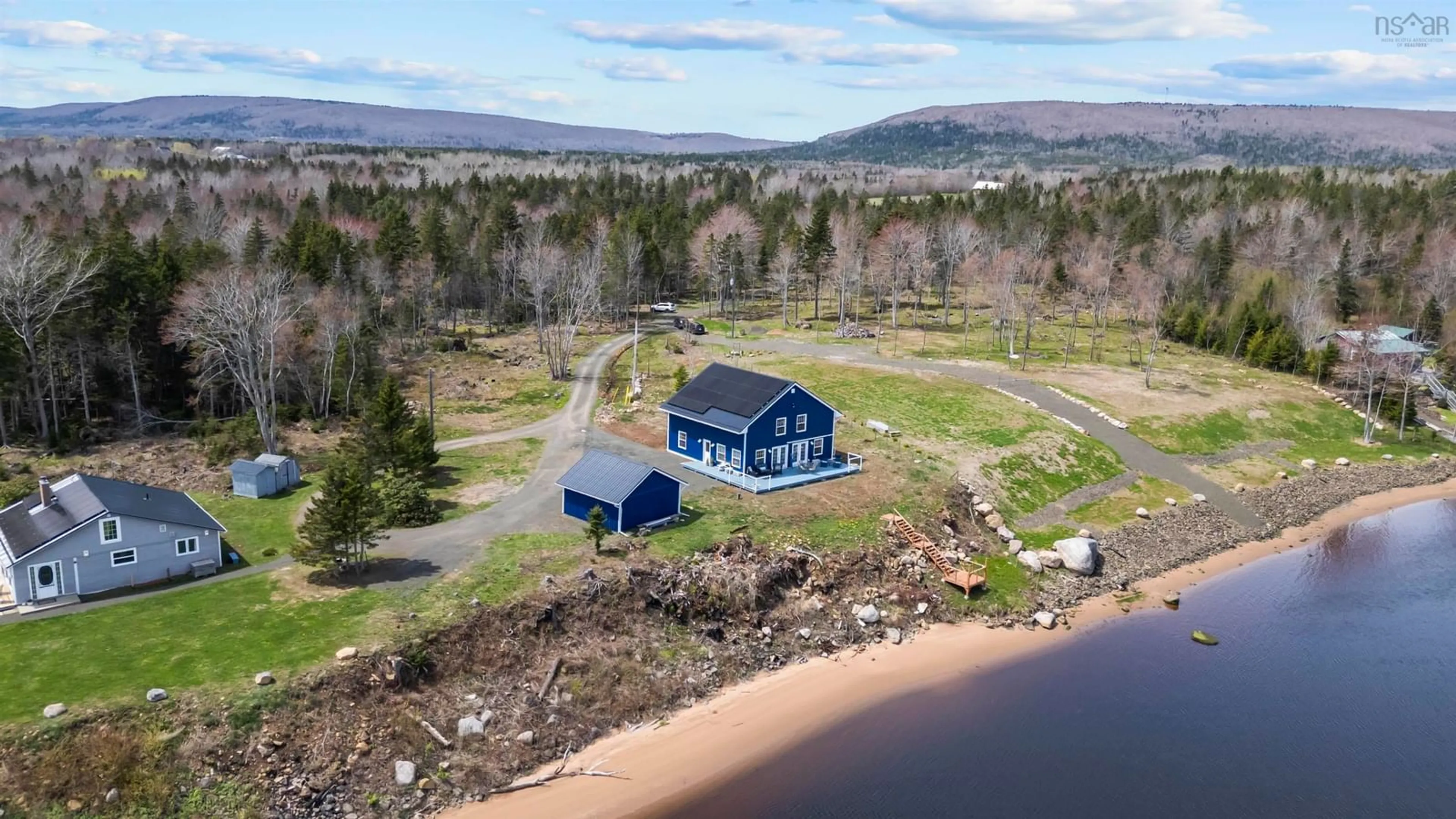 A pic from outside/outdoor area/front of a property/back of a property/a pic from drone, water/lake/river/ocean view for 6 Massachusetts Rd, Granville Centre Nova Scotia B0S 1A0