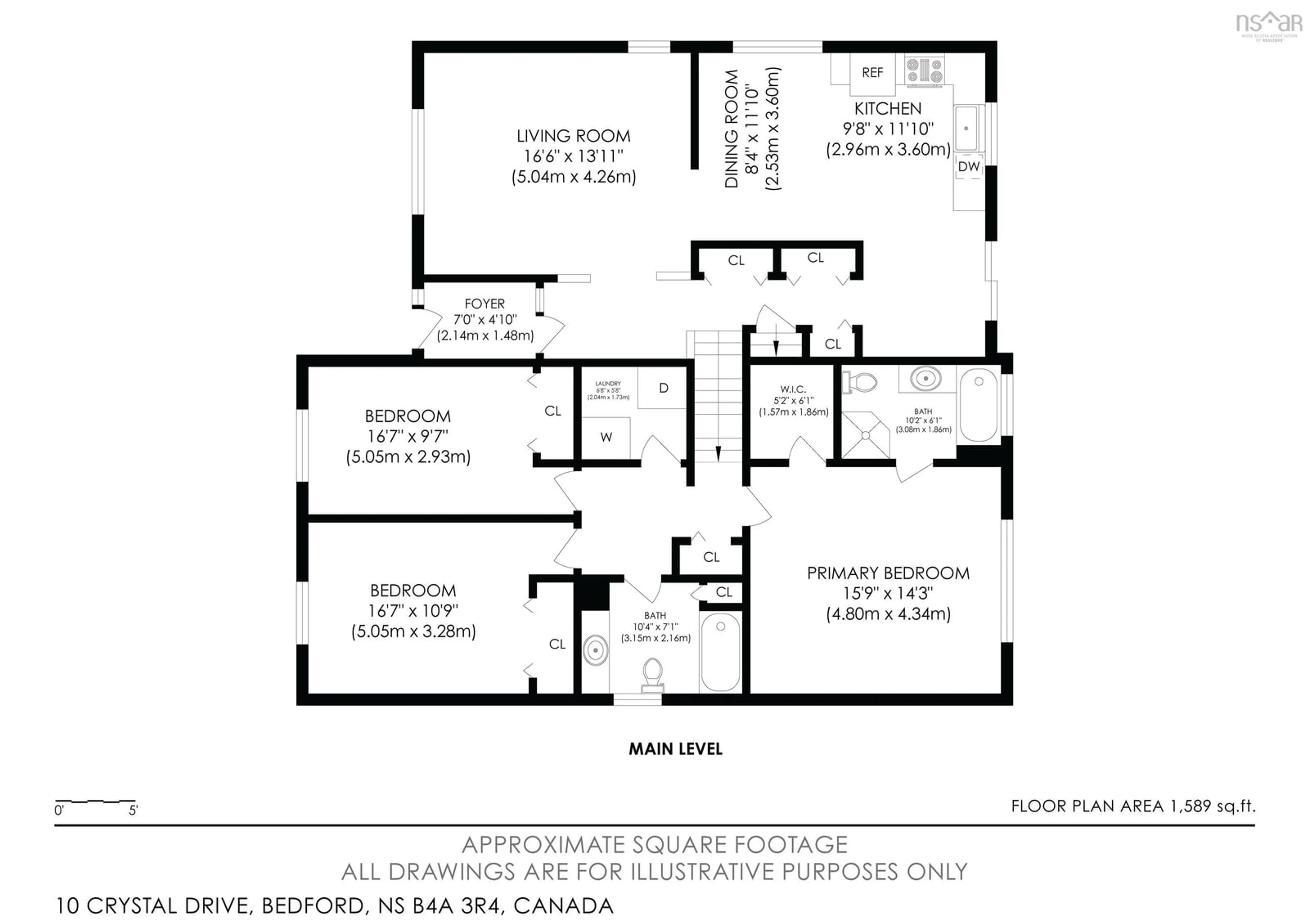 Floor plan for 10 Crystal Dr, Bedford Nova Scotia B4A 3R4