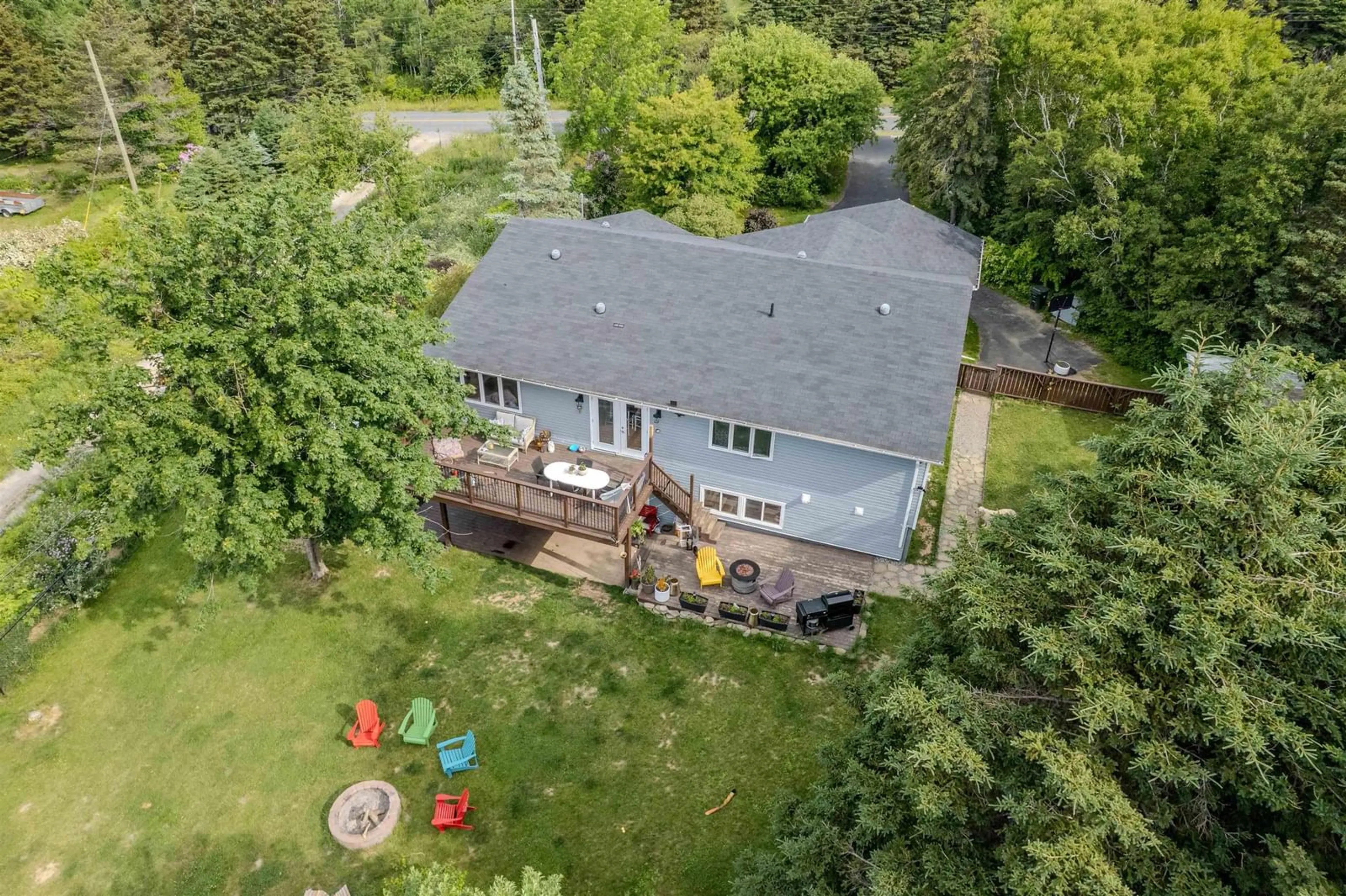 A pic from outside/outdoor area/front of a property/back of a property/a pic from drone, unknown for 2660 Lingan Rd, New Waterford Nova Scotia B1H 4K2