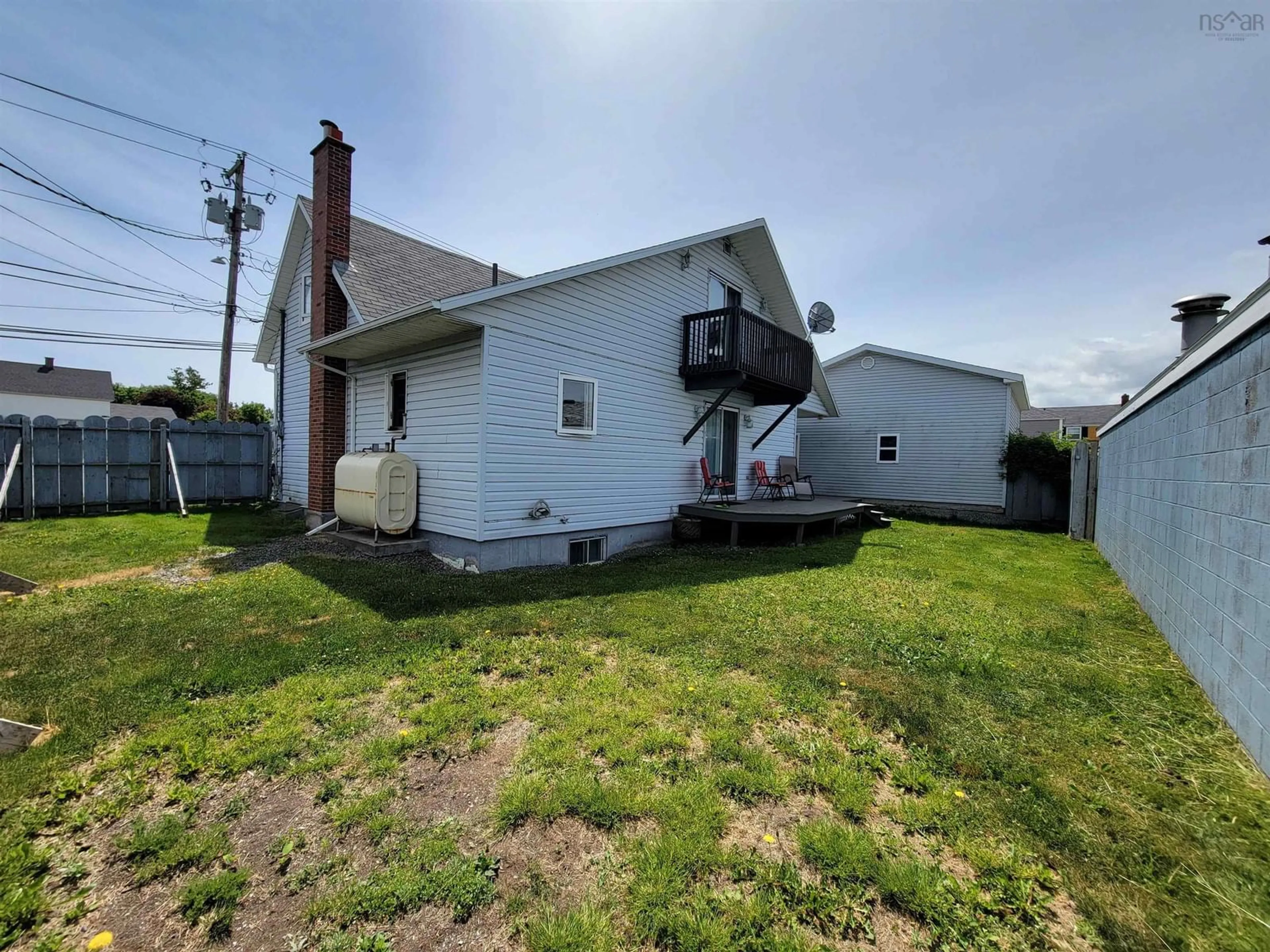 A pic from outside/outdoor area/front of a property/back of a property/a pic from drone, building for 359 Heelan St., New Waterford Nova Scotia B1H 3C6