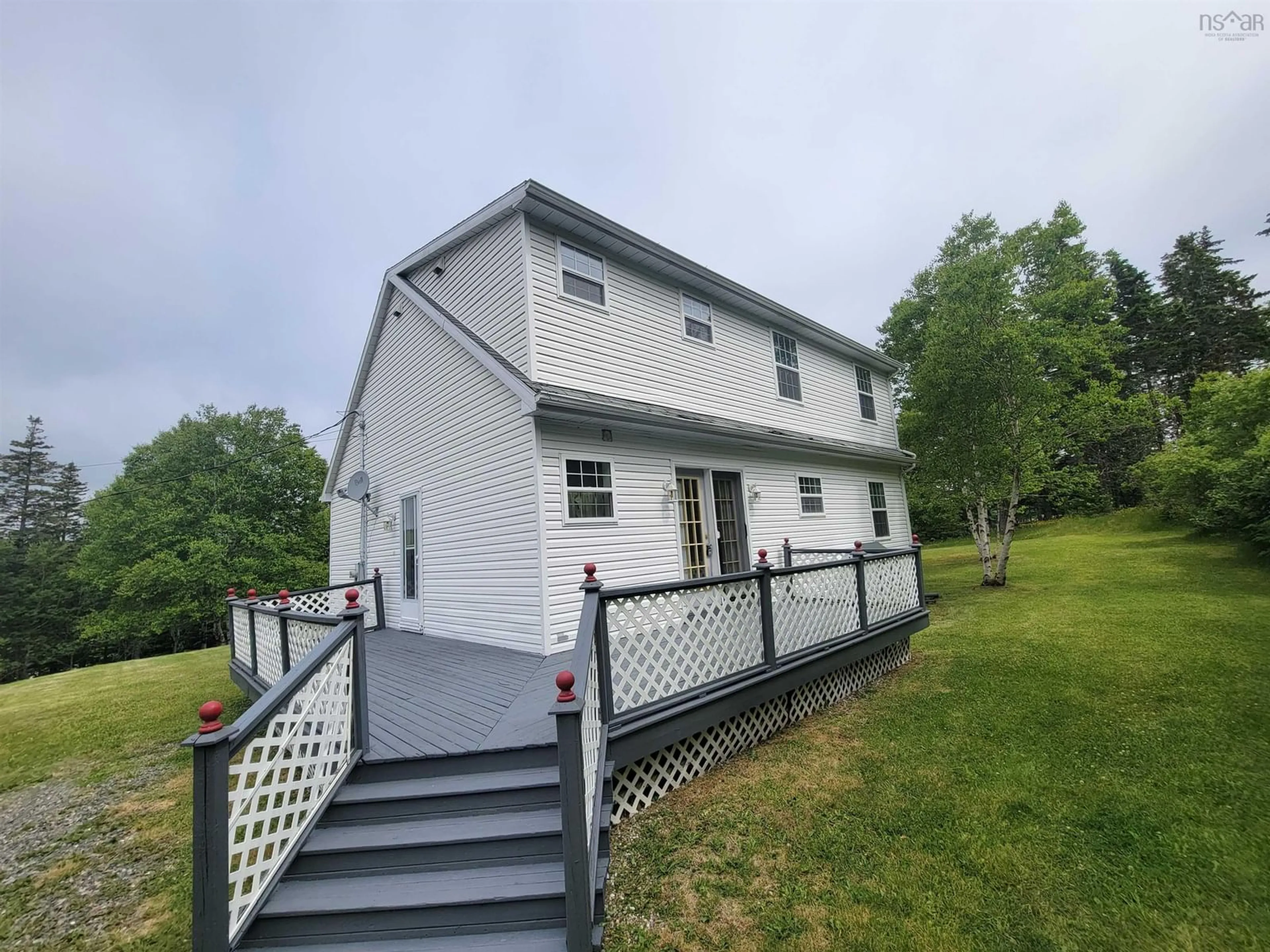 A pic from outside/outdoor area/front of a property/back of a property/a pic from drone, unknown for 150 Macbelger Cres, Hillside Boularderie Nova Scotia B1X 1J2