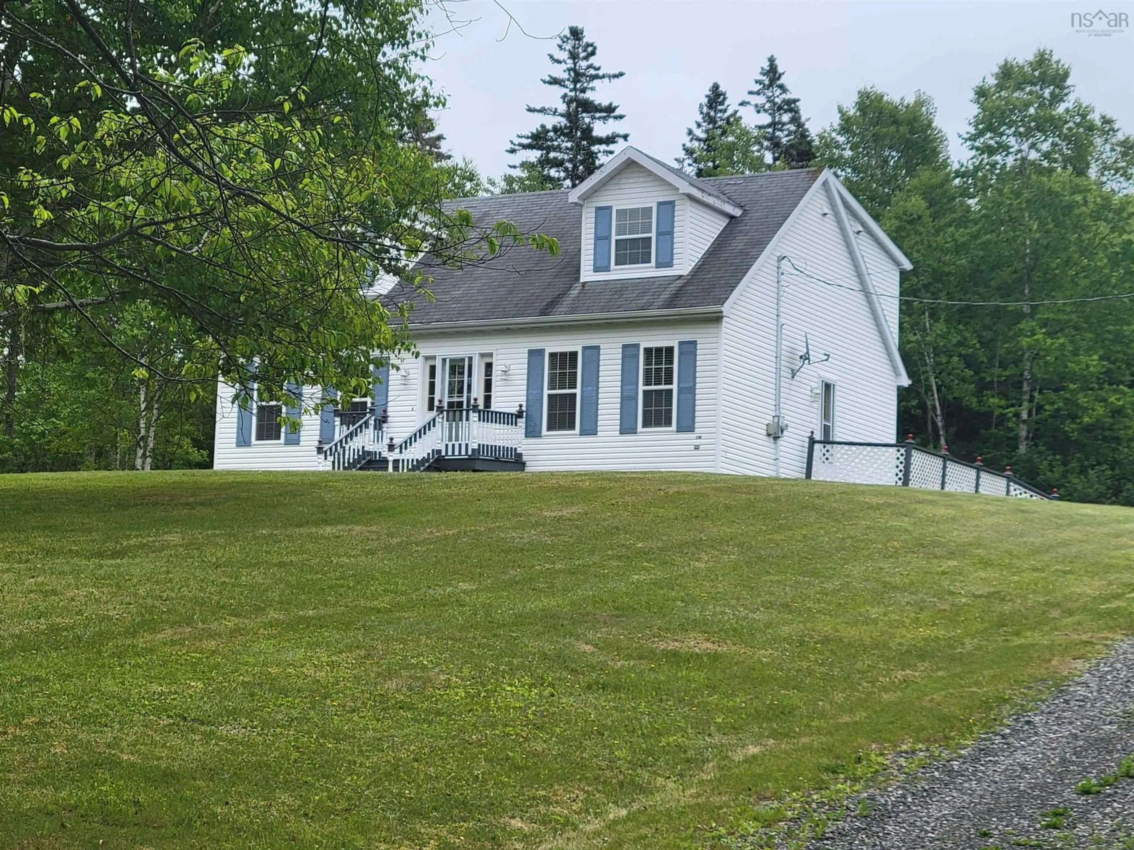 A pic from outside/outdoor area/front of a property/back of a property/a pic from drone, street for 150 Macbelger Cres, Hillside Boularderie Nova Scotia B1X 1J2