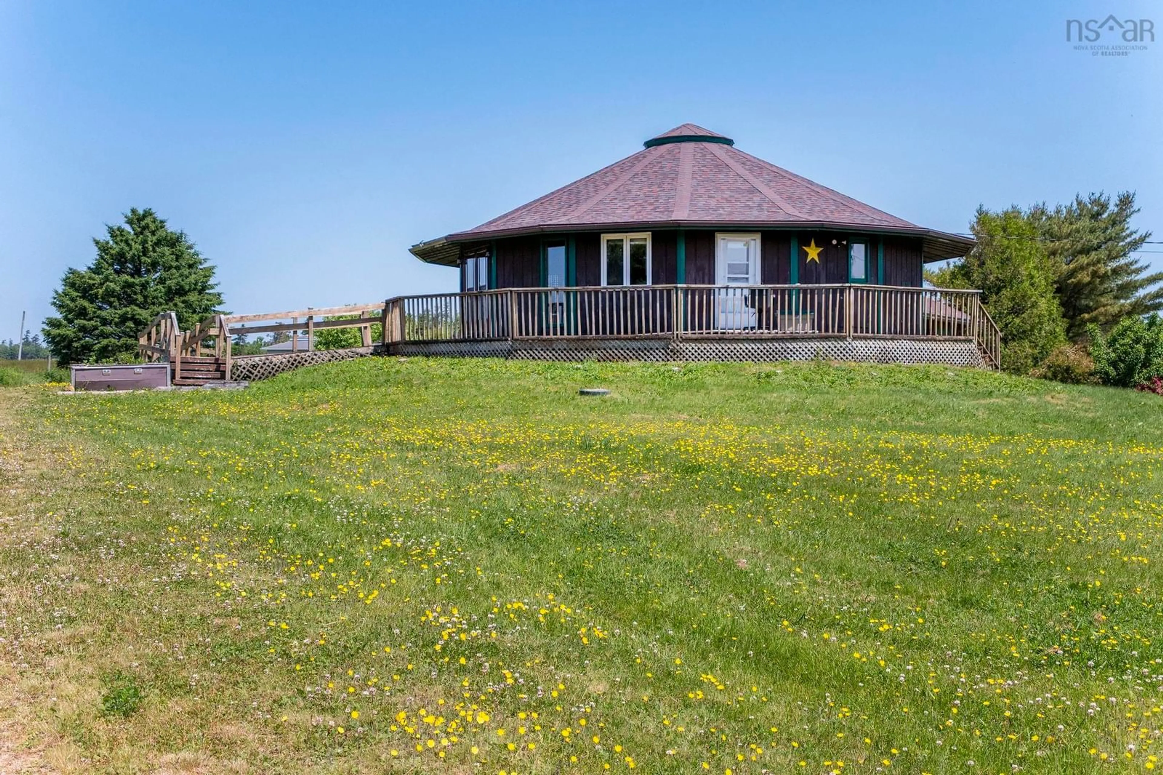 A pic from outside/outdoor area/front of a property/back of a property/a pic from drone, unknown for 11391 Highway 2, Masstown Nova Scotia B0M 1G0