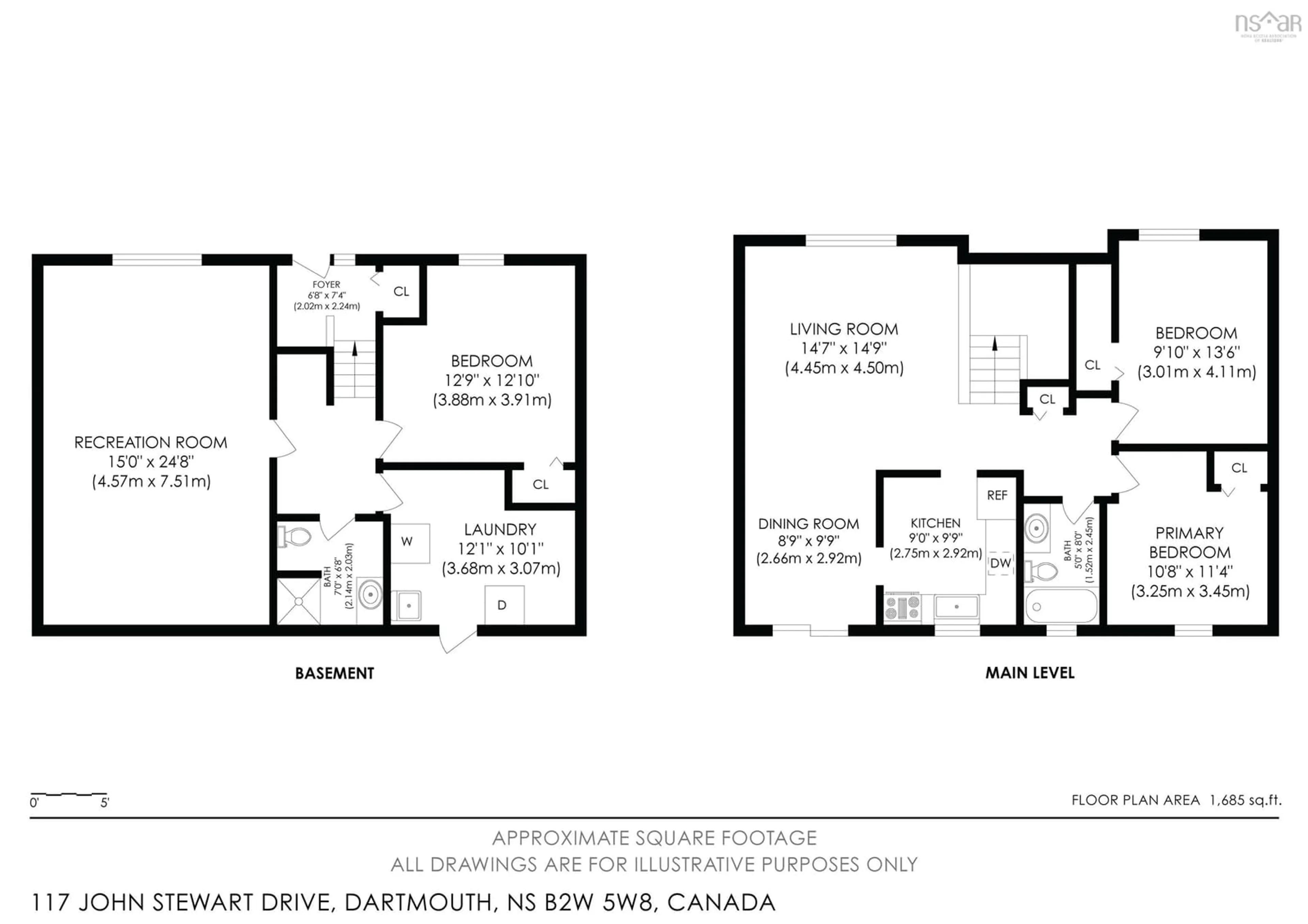 Floor plan for 117 John Stewart Dr, Cole Harbour Nova Scotia B2W 5W8