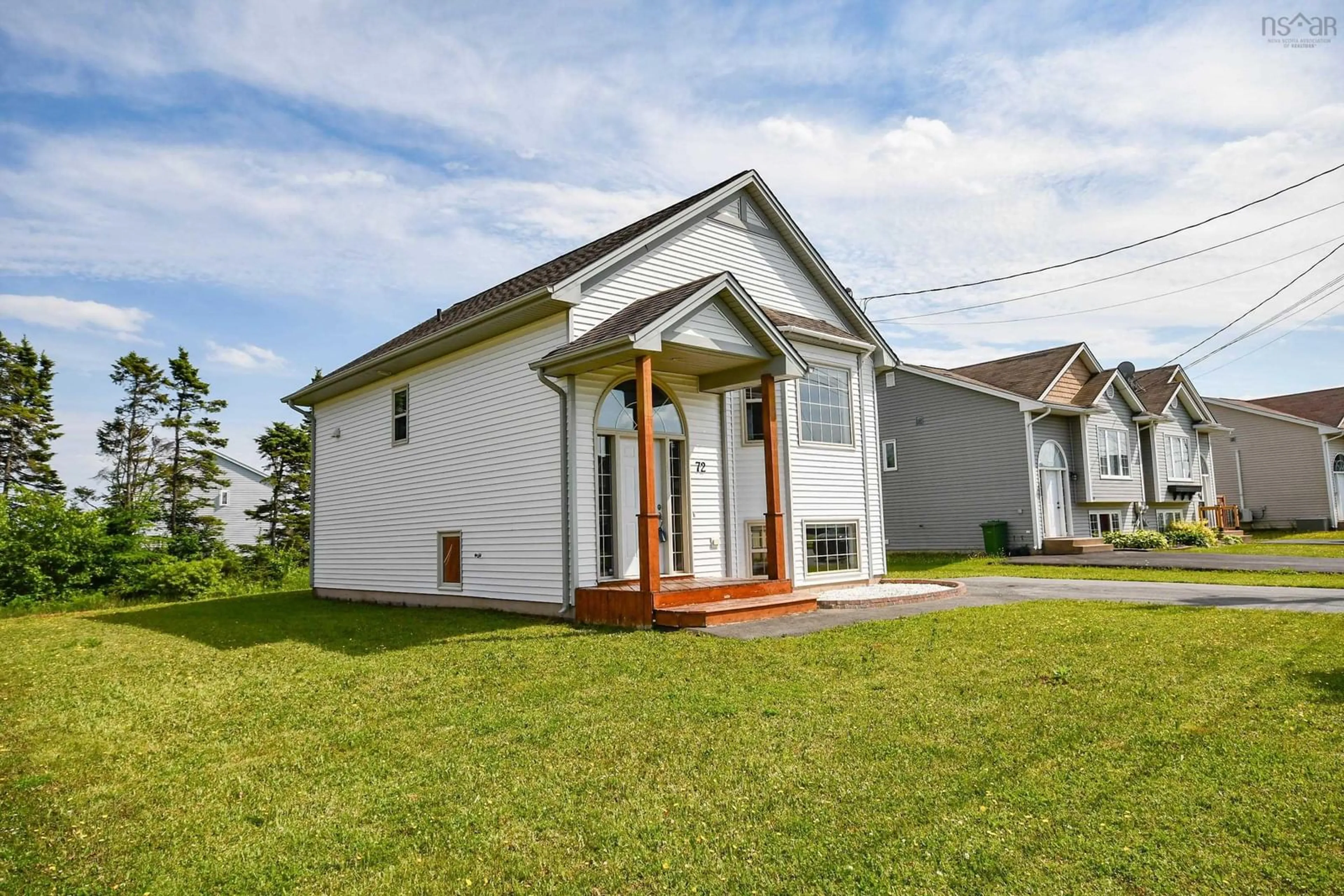 Home with vinyl exterior material, street for 72 Taylorwood Lane, Eastern Passage Nova Scotia B3G 0C8