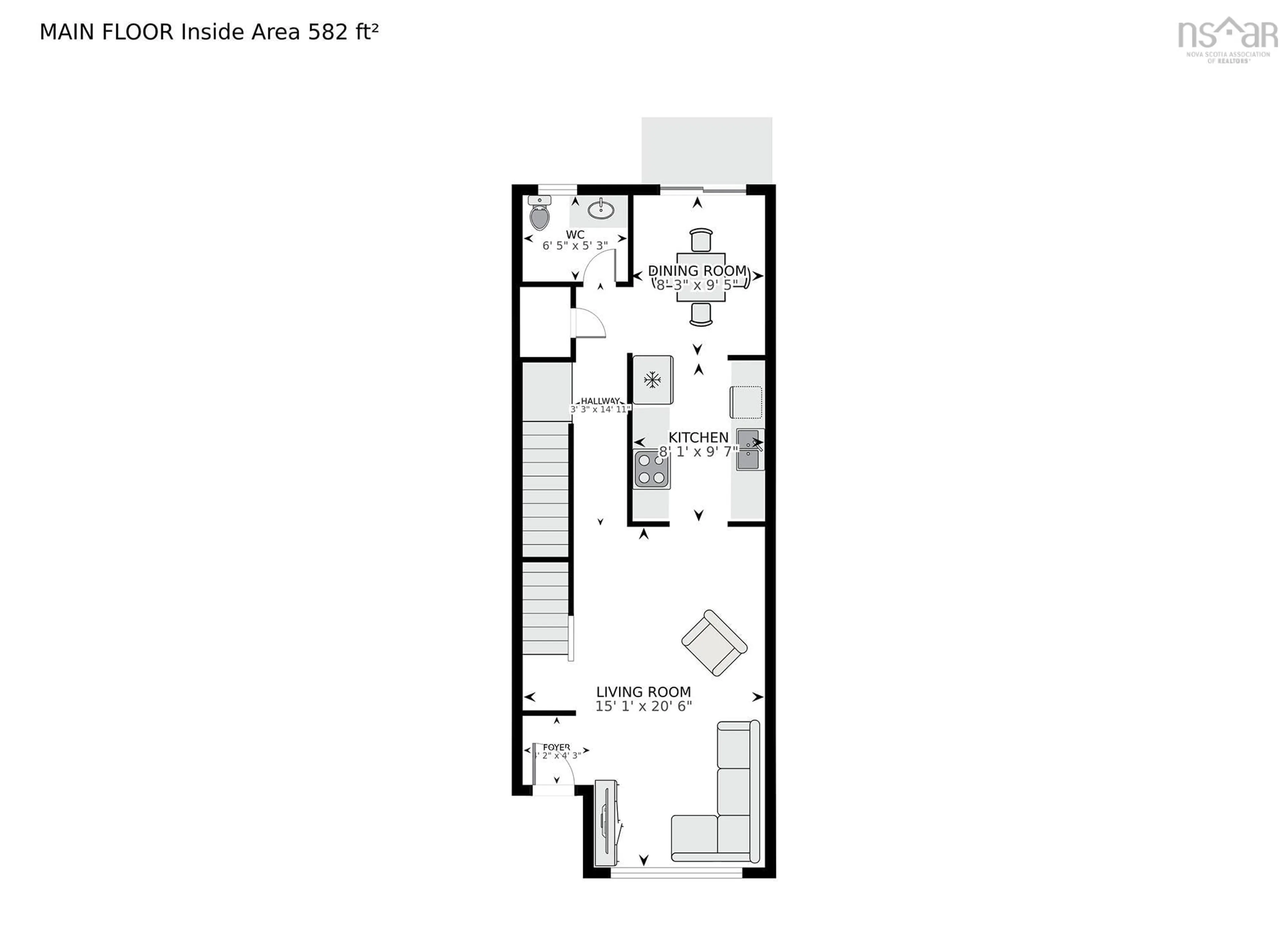 Floor plan for 2370 June St, Halifax Nova Scotia B3K 4K3