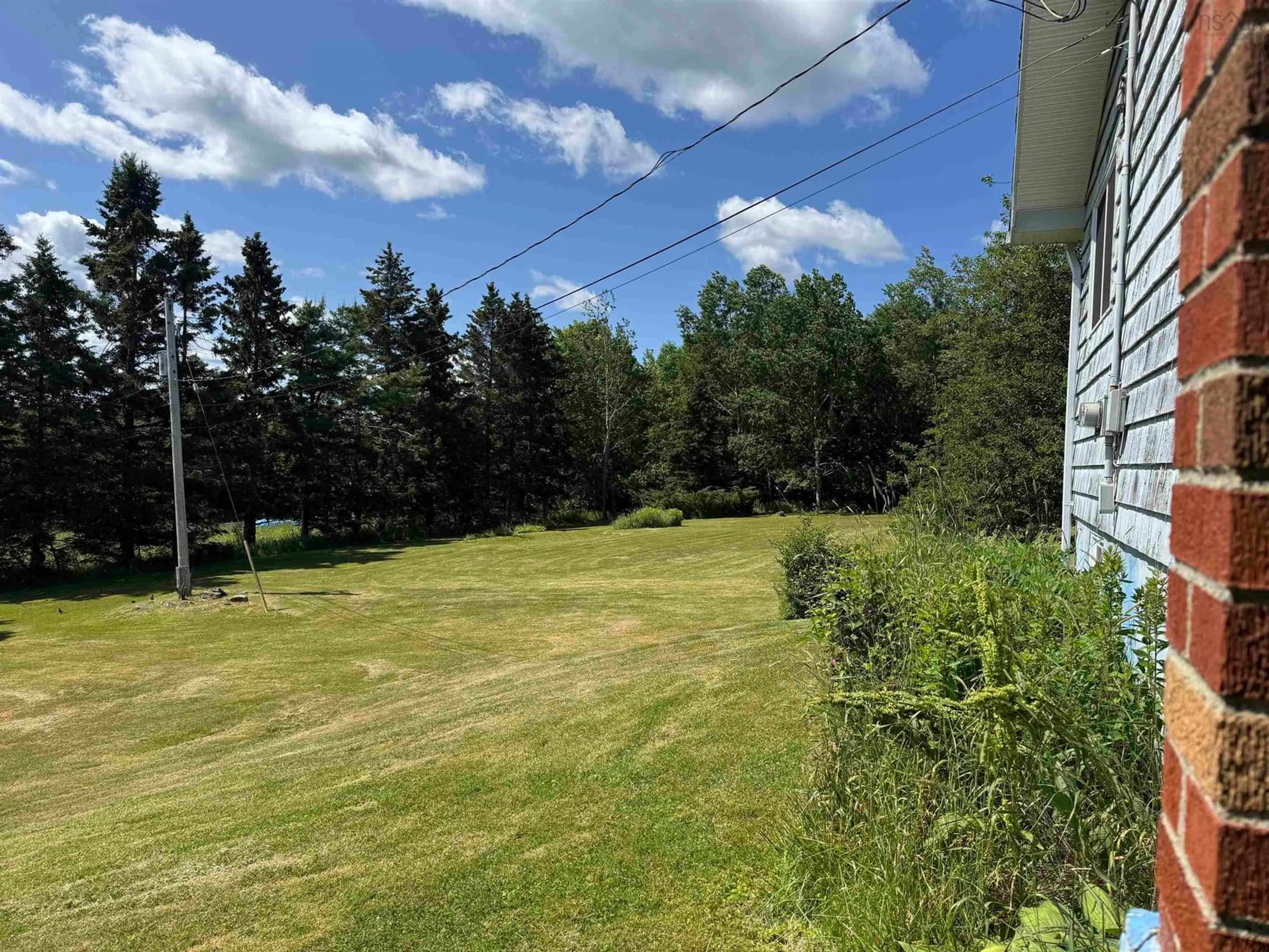 A pic from outside/outdoor area/front of a property/back of a property/a pic from drone, forest/trees view for 61 Allen Lane, Georges River Nova Scotia B1Y 3J8