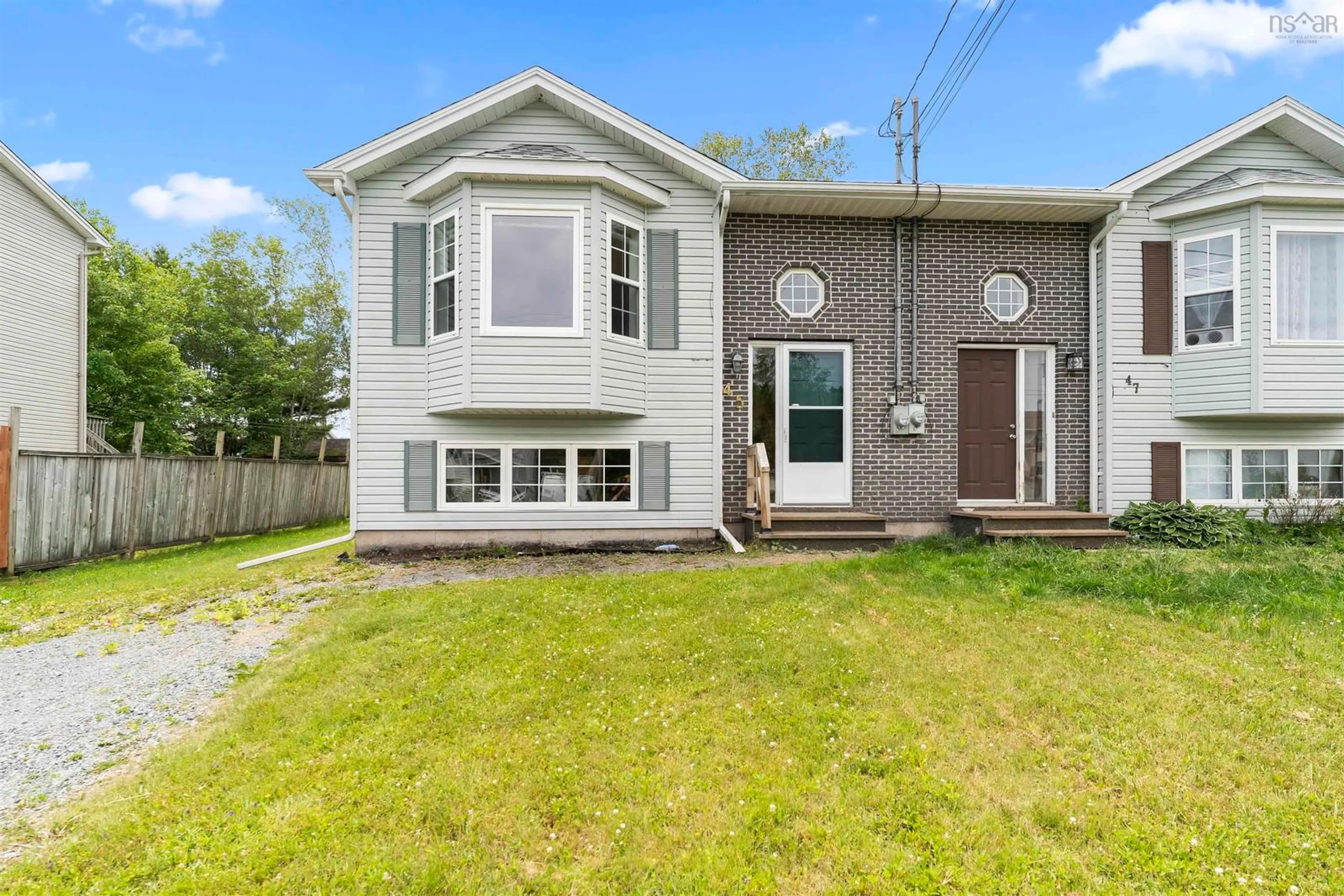 Home with vinyl exterior material, street for 45 Hemlock Dr, Elmsdale Nova Scotia B2S 1B6