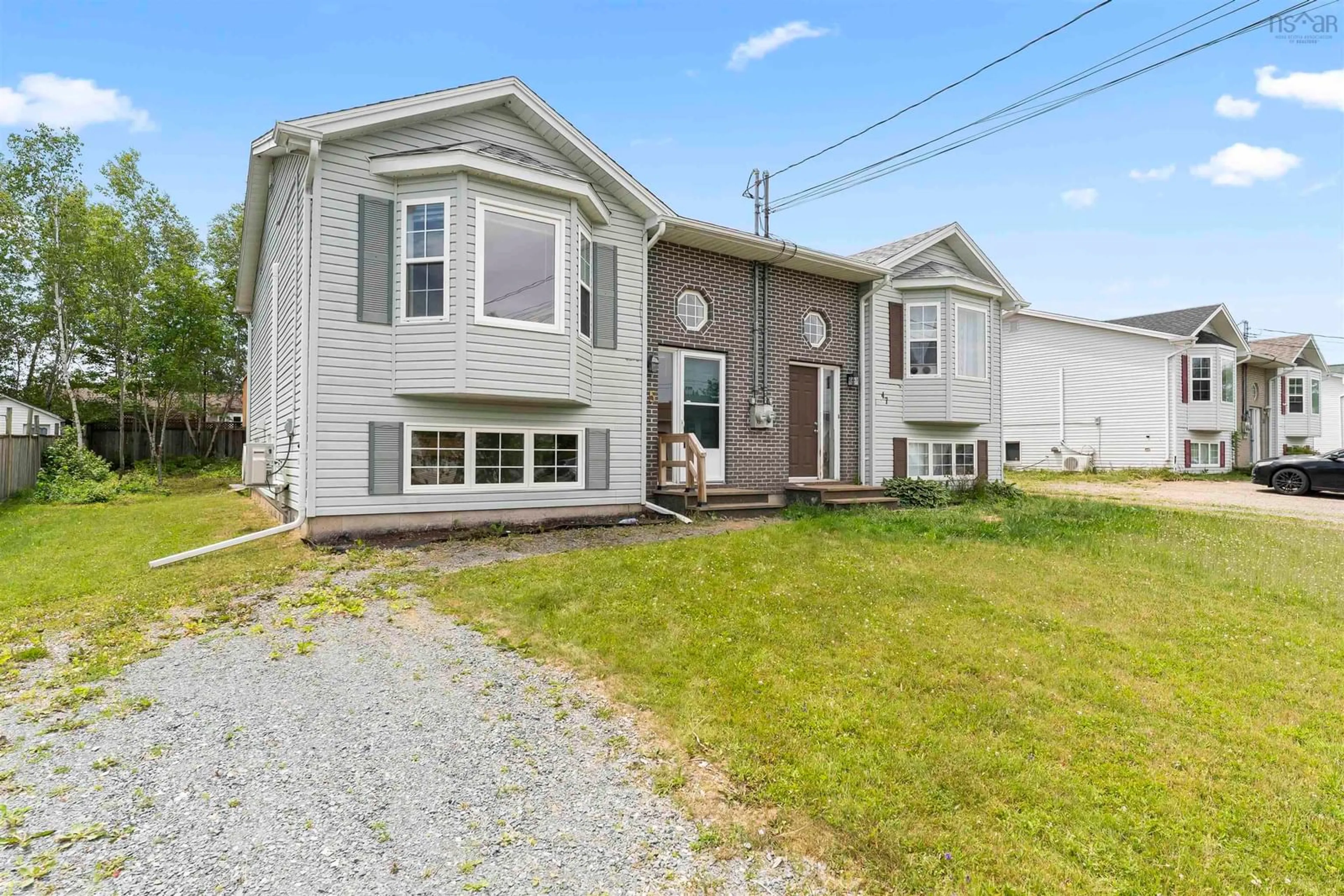 Home with vinyl exterior material, street for 45 Hemlock Dr, Elmsdale Nova Scotia B2S 1B6