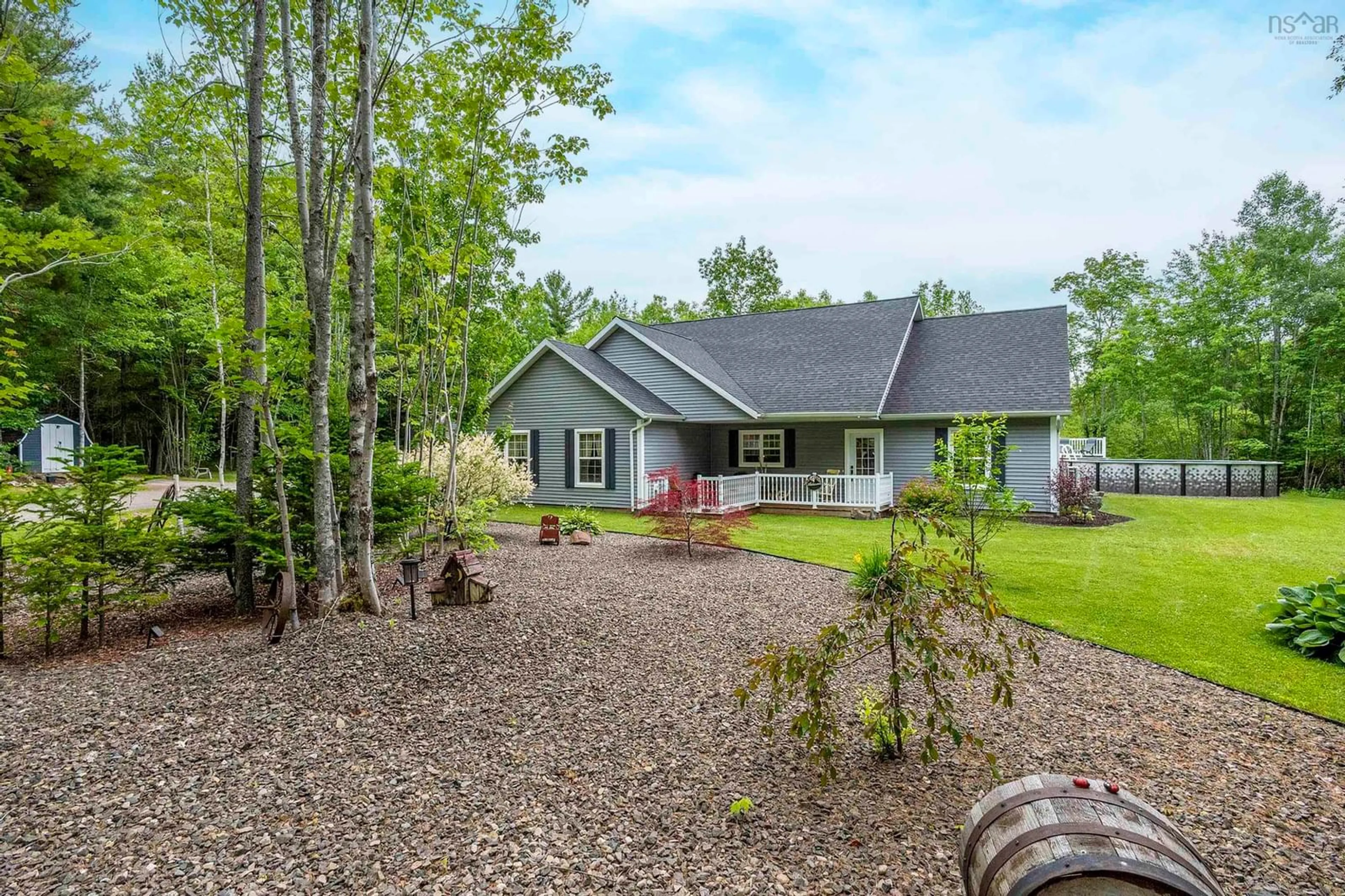 A pic from outside/outdoor area/front of a property/back of a property/a pic from drone, unknown for 1724 Middle Road, Nictaux Nova Scotia B0S 1P0