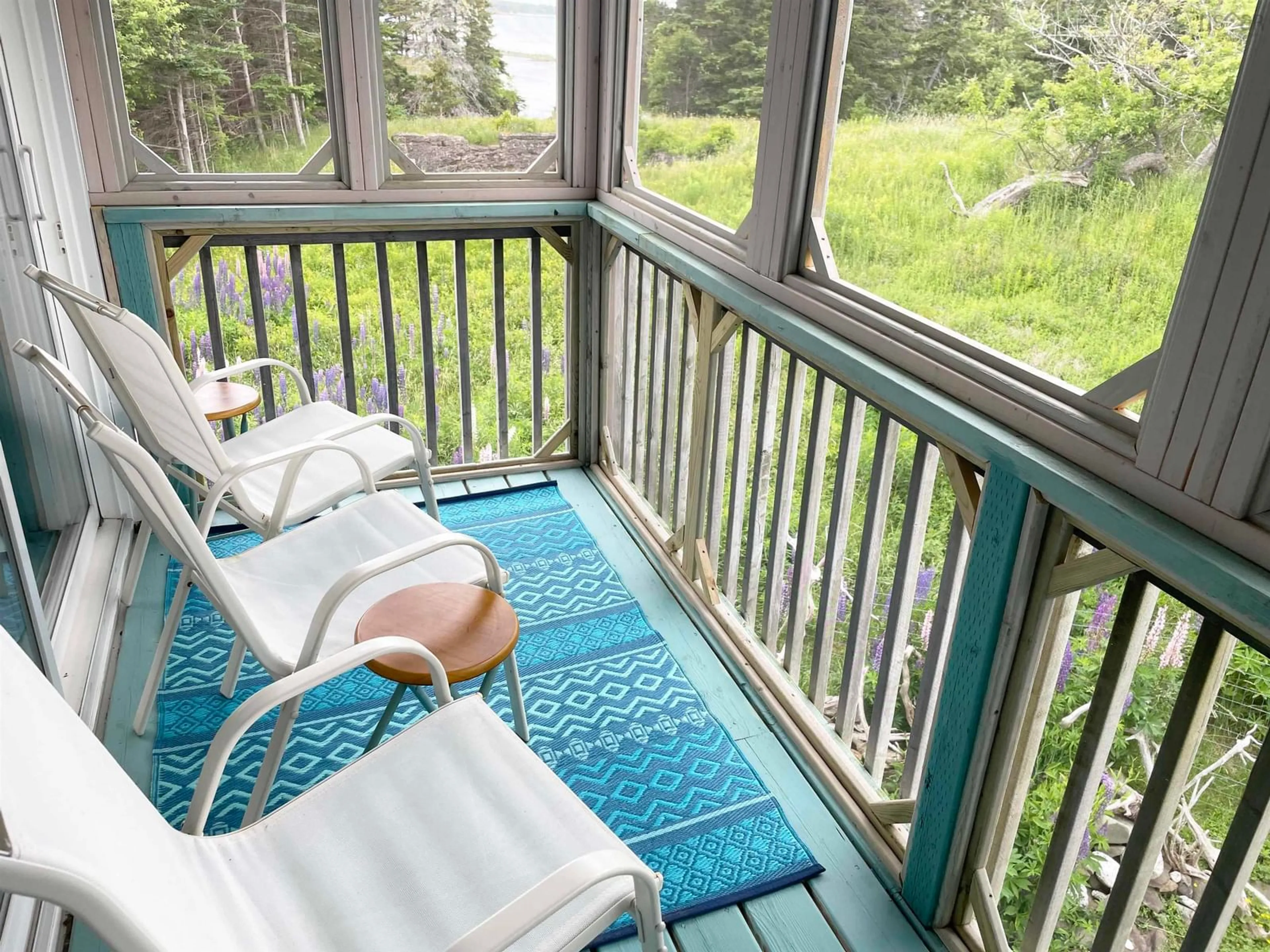 Balcony in the apartment, water/lake/river/ocean view for 3067 320 Hwy, D'Escousse Nova Scotia B0E 1K0