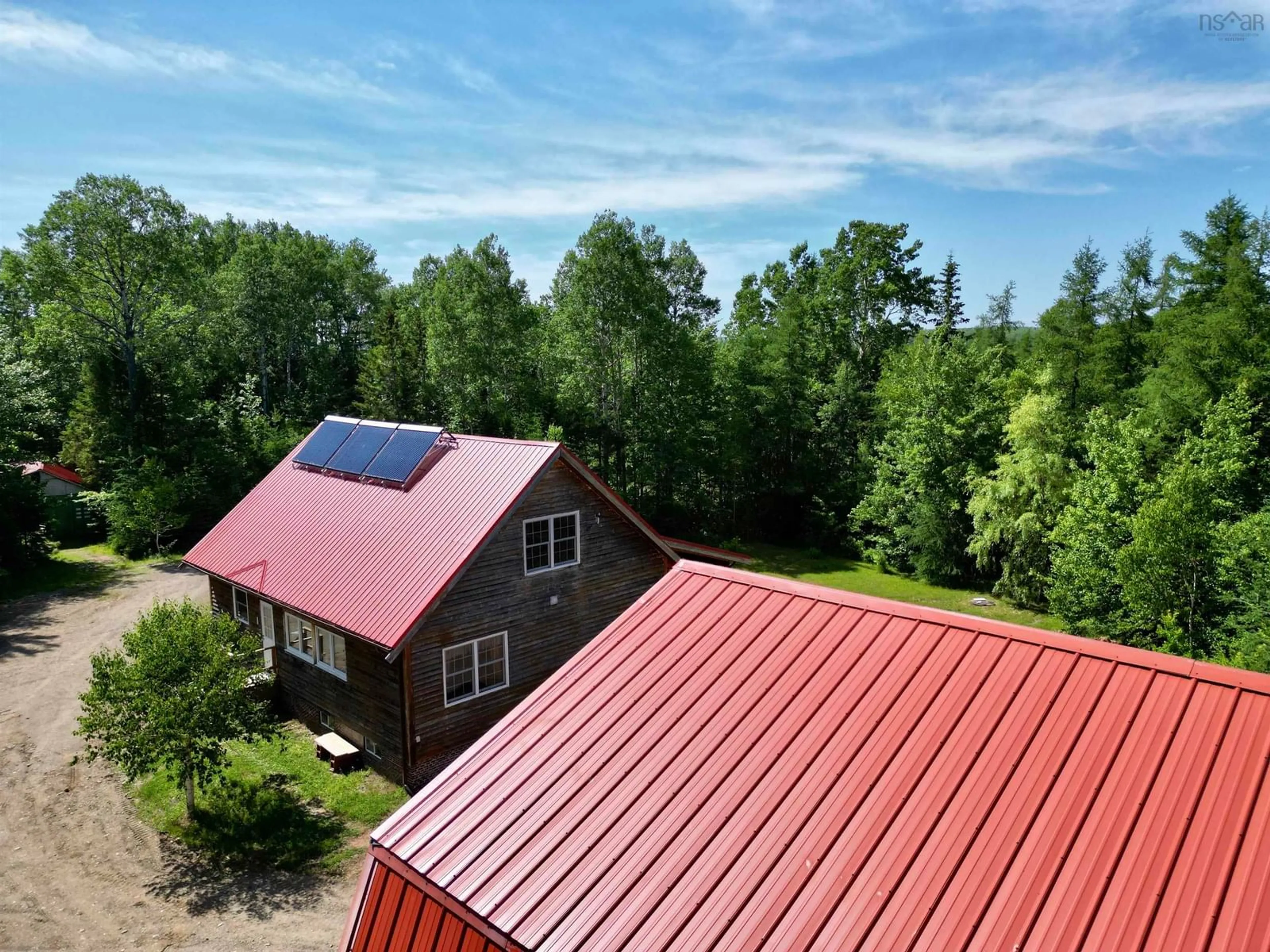 A pic from outside/outdoor area/front of a property/back of a property/a pic from drone, building for 1926 Southside River Denys Rd, River Denys Nova Scotia B0E 2Y0