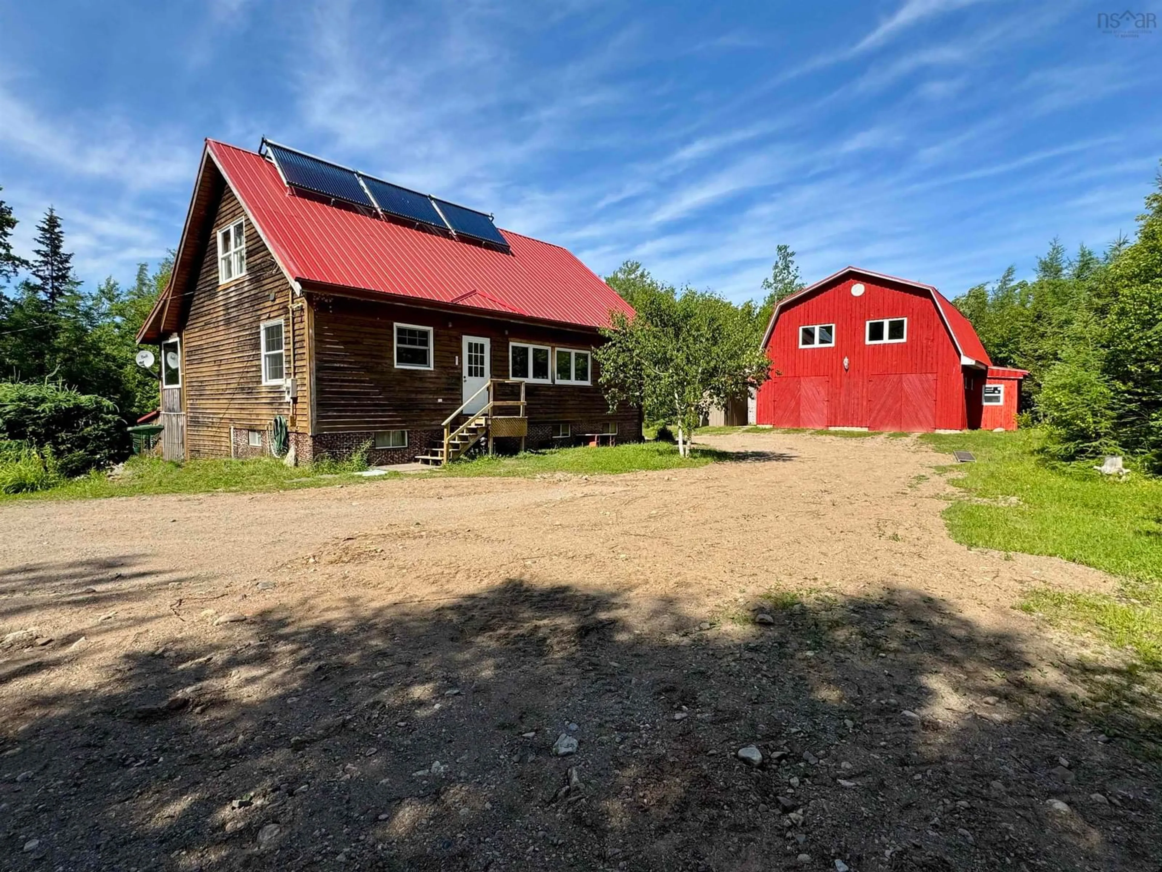 A pic from outside/outdoor area/front of a property/back of a property/a pic from drone, building for 1926 Southside River Denys Rd, River Denys Nova Scotia B0E 2Y0