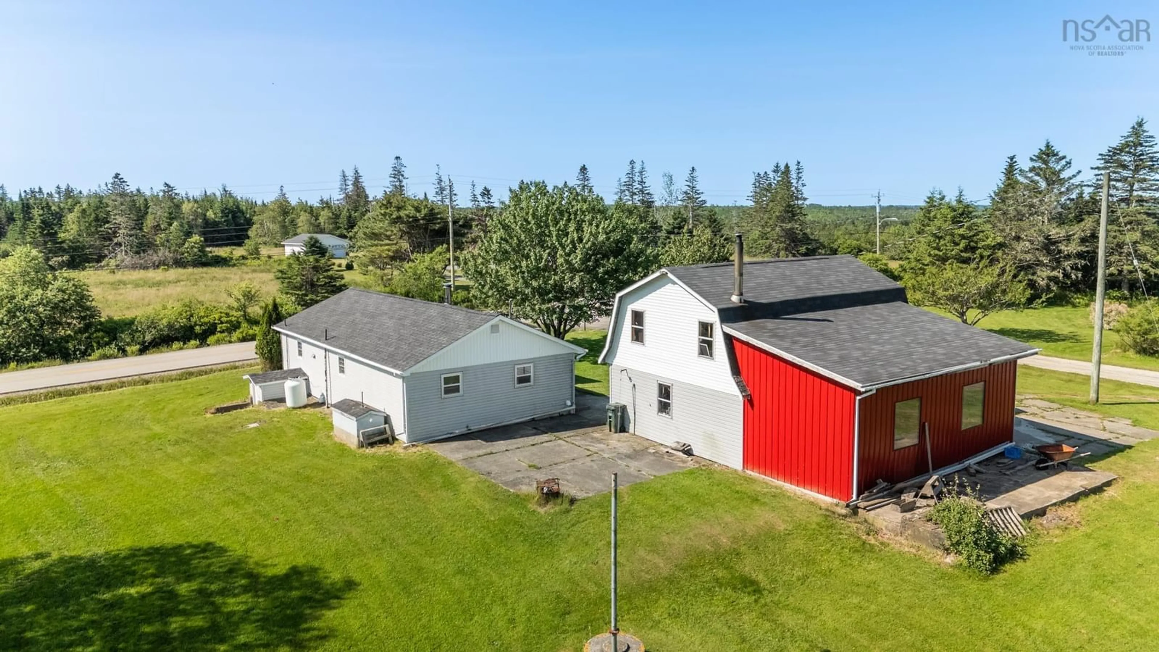 A pic from outside/outdoor area/front of a property/back of a property/a pic from drone, building for 288 Pitman Rd, South Ohio Nova Scotia B5A 5N2
