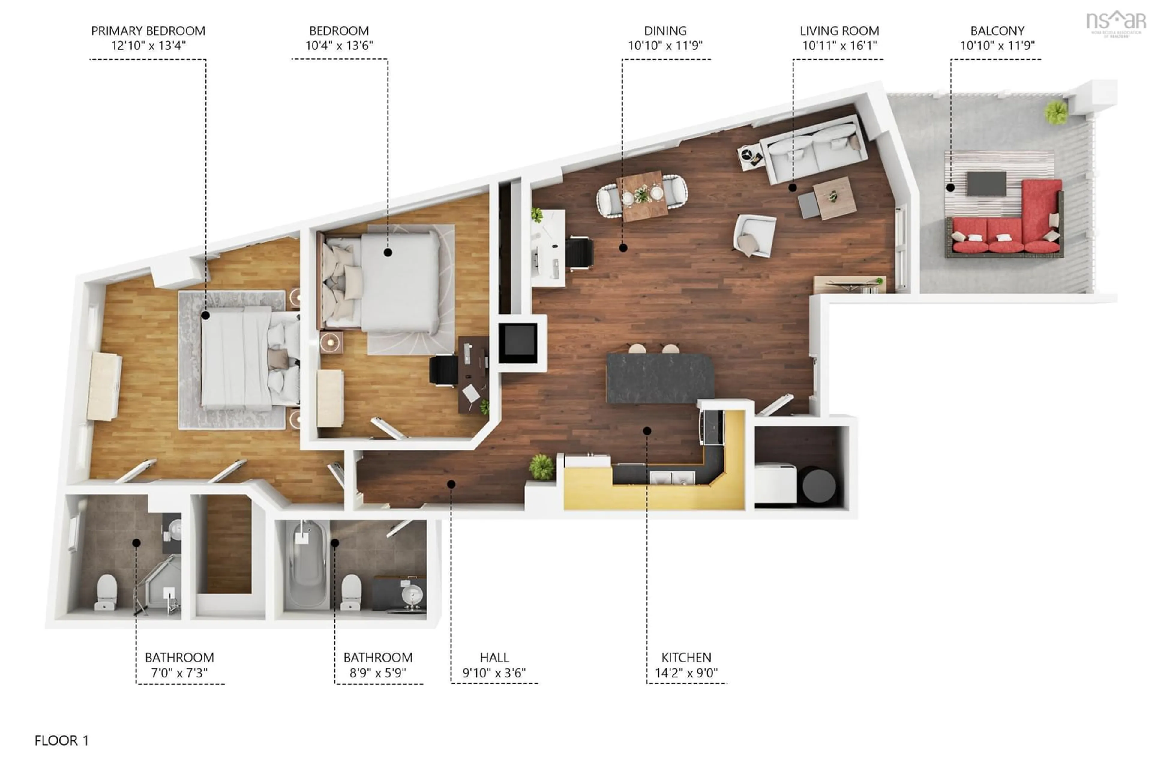 Floor plan for 5689 Cunard St #403, Halifax Peninsula Nova Scotia B3K 1C7
