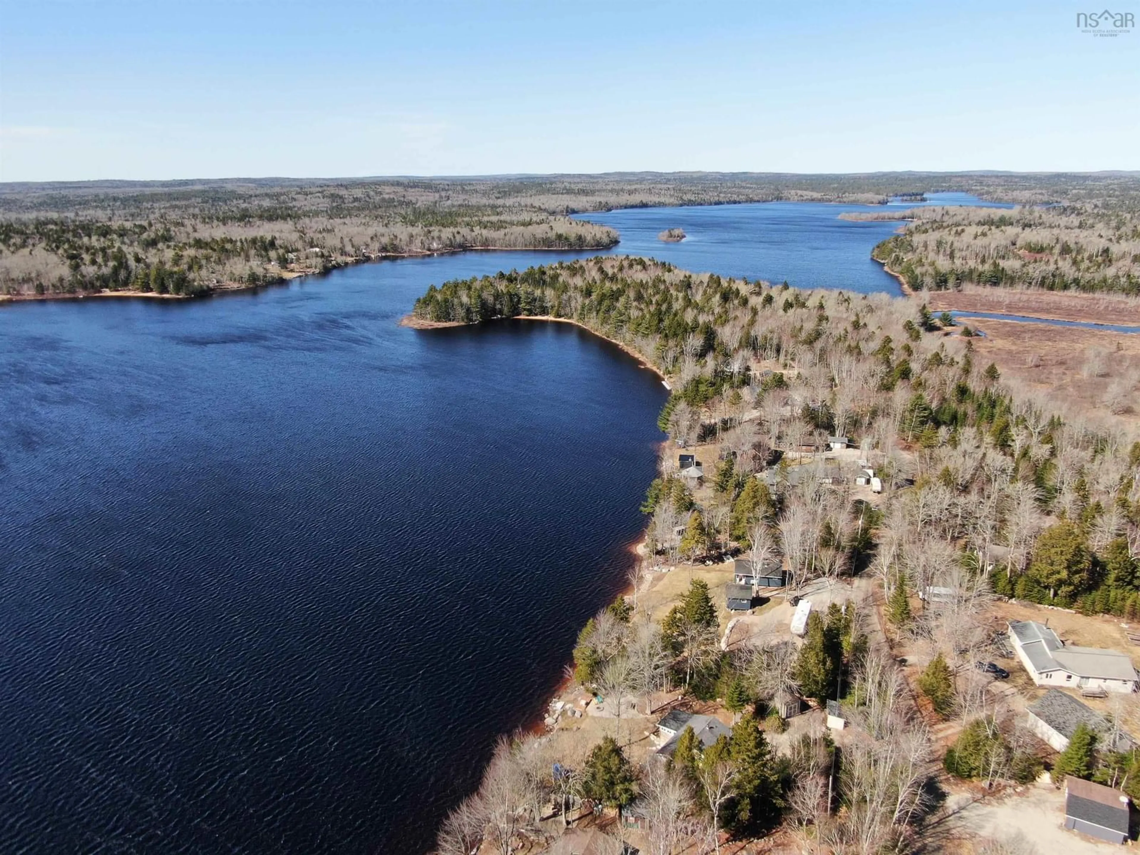 A pic from outside/outdoor area/front of a property/back of a property/a pic from drone, water/lake/river/ocean view for 377 Wallaback Dr, New Ross Nova Scotia B0J 2M0