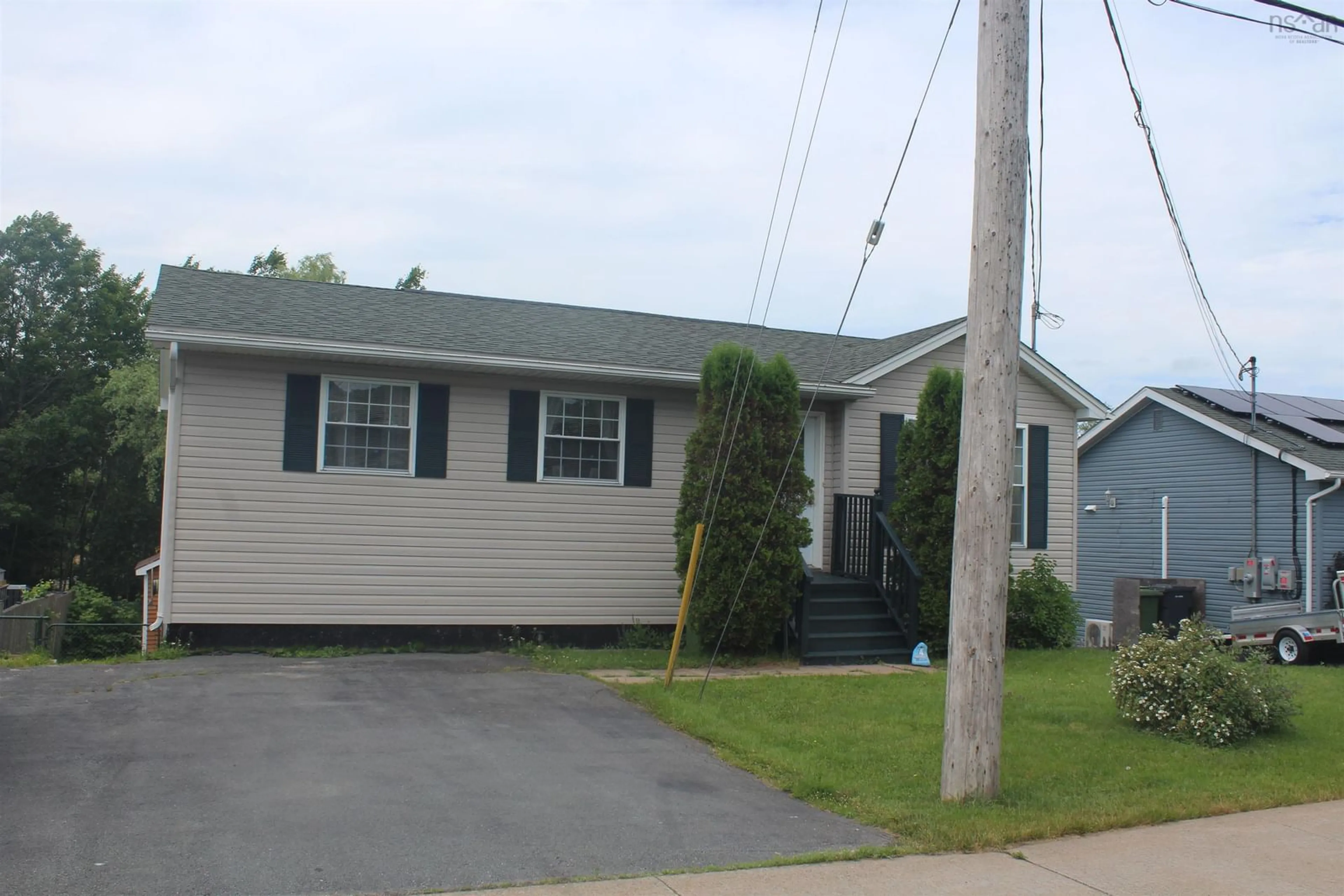 Home with vinyl exterior material, street for 55 Lucasville Rd, Middle Sackville Nova Scotia B4E 3E8