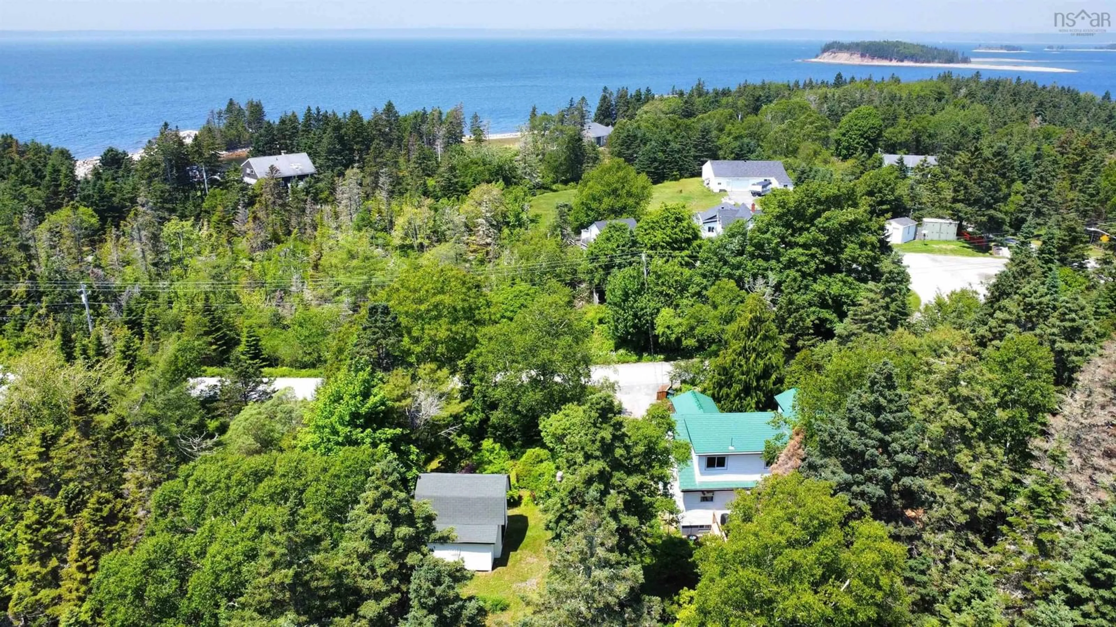 A pic from outside/outdoor area/front of a property/back of a property/a pic from drone, water/lake/river/ocean view for 179 Pauls Point Rd, Hackett's Cove Nova Scotia B3Z 3K6
