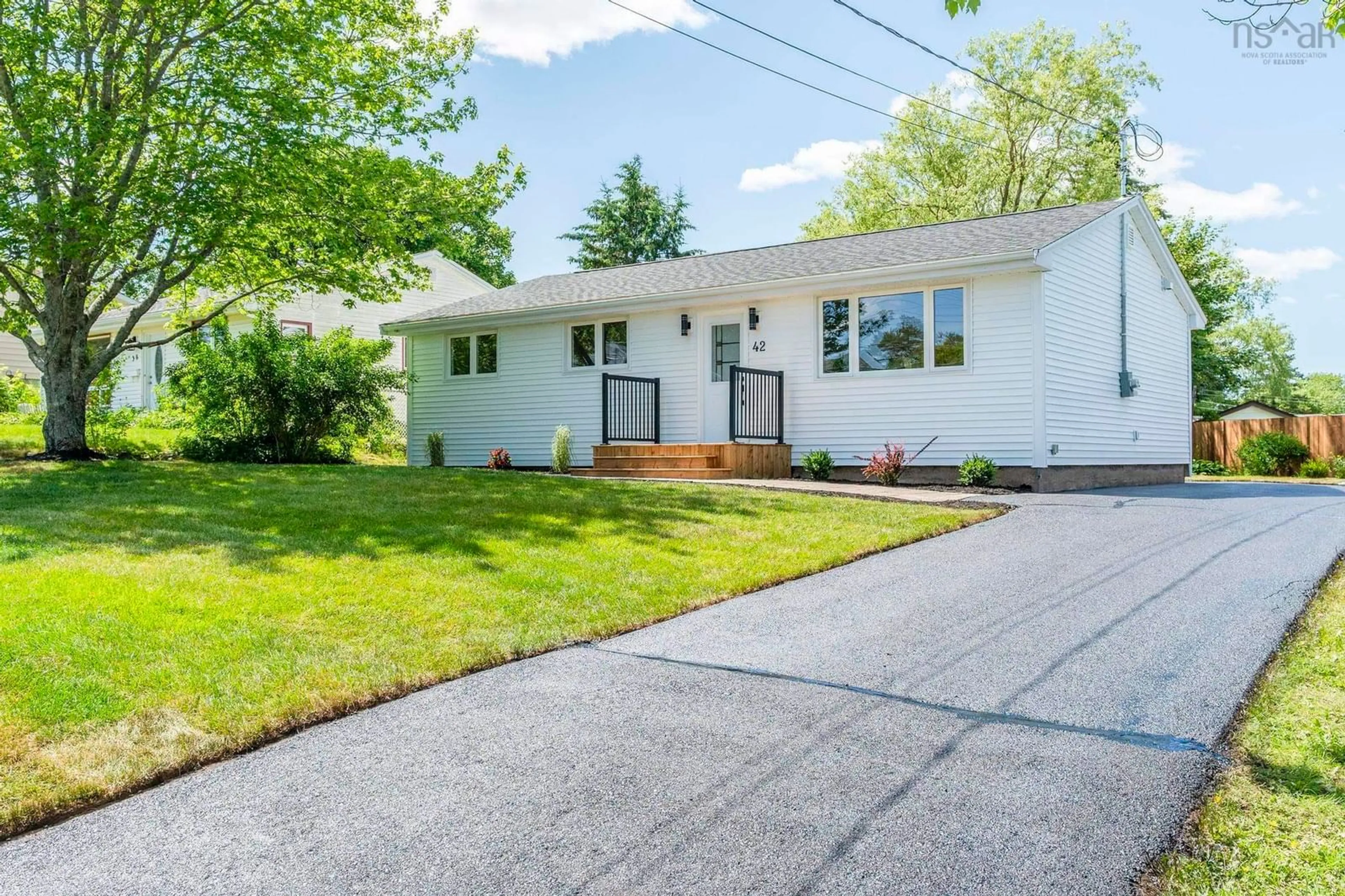 Home with vinyl exterior material, street for 42 Gander Ave, Lake Loon Nova Scotia B2W 3W4
