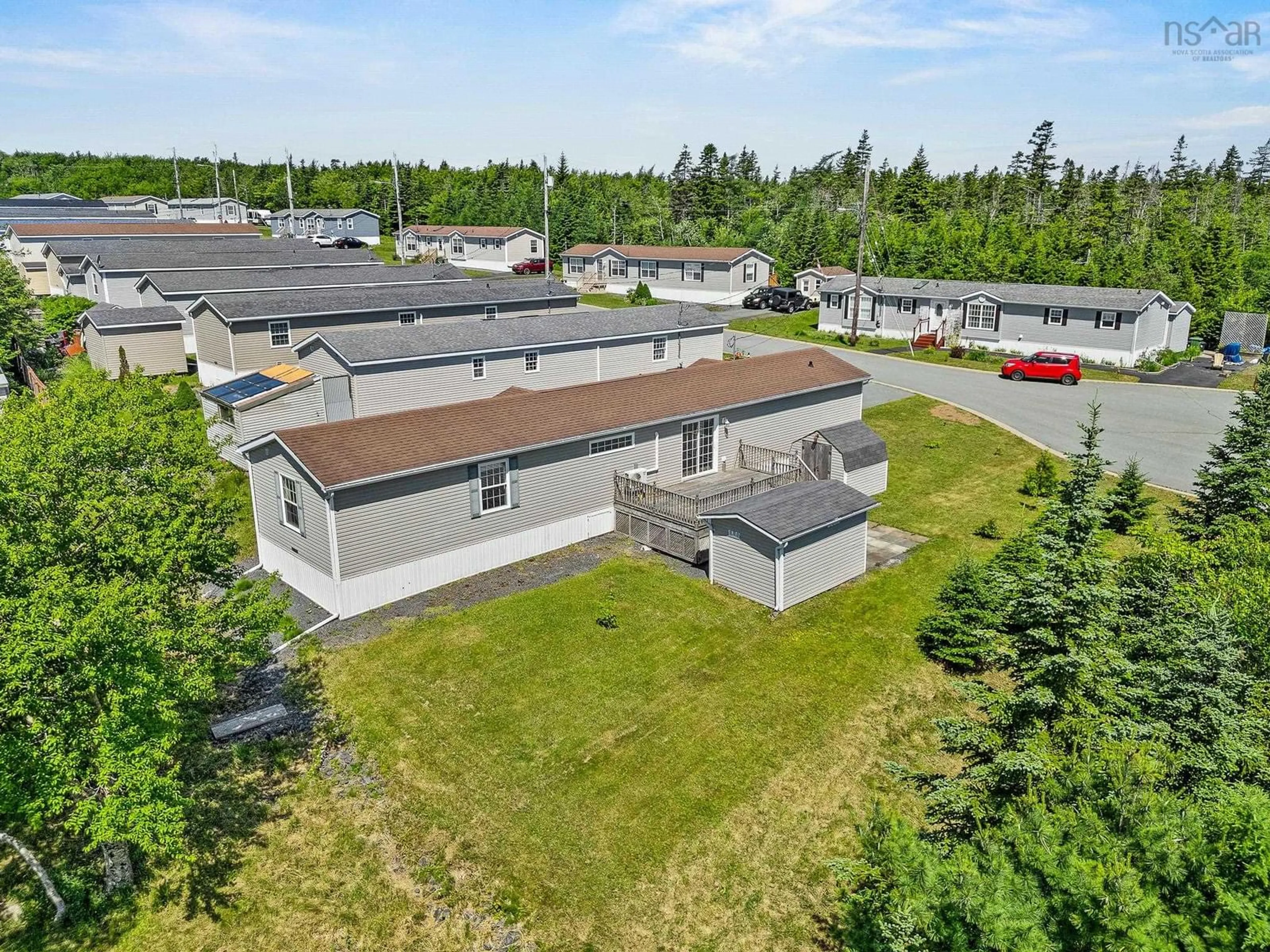 A pic from outside/outdoor area/front of a property/back of a property/a pic from drone, building for 19 Treeline Crt, Halifax Nova Scotia B3V 1A6