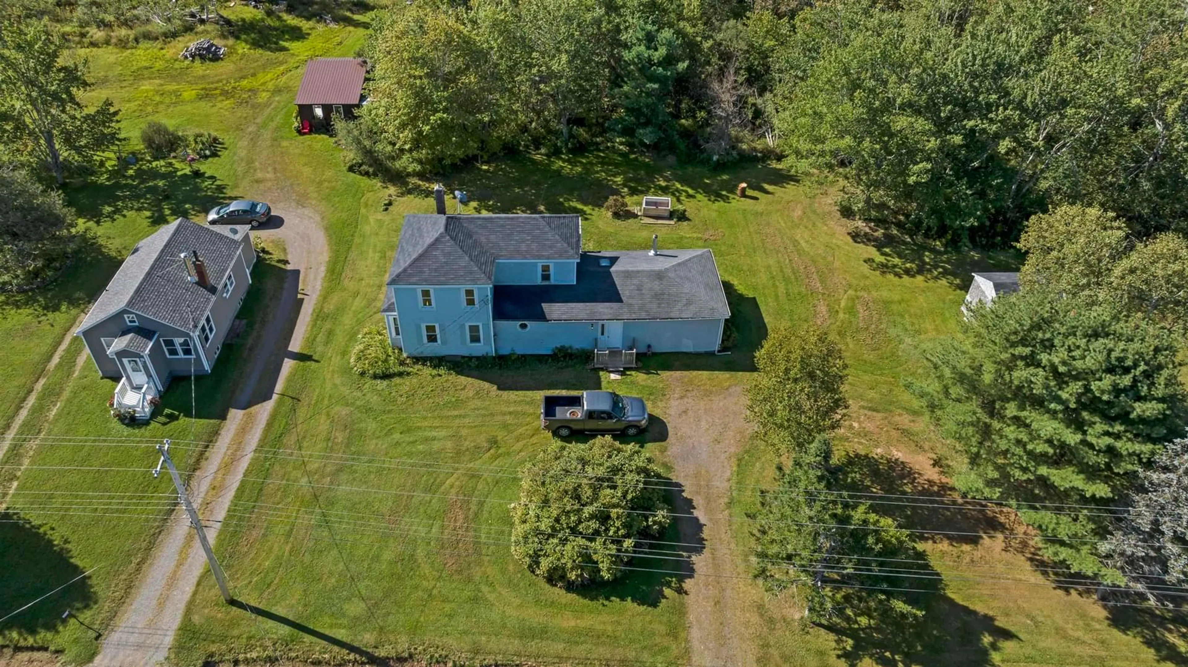 A pic from outside/outdoor area/front of a property/back of a property/a pic from drone, unknown for 5868 Highway 2, Bass River Nova Scotia B0M 1B0