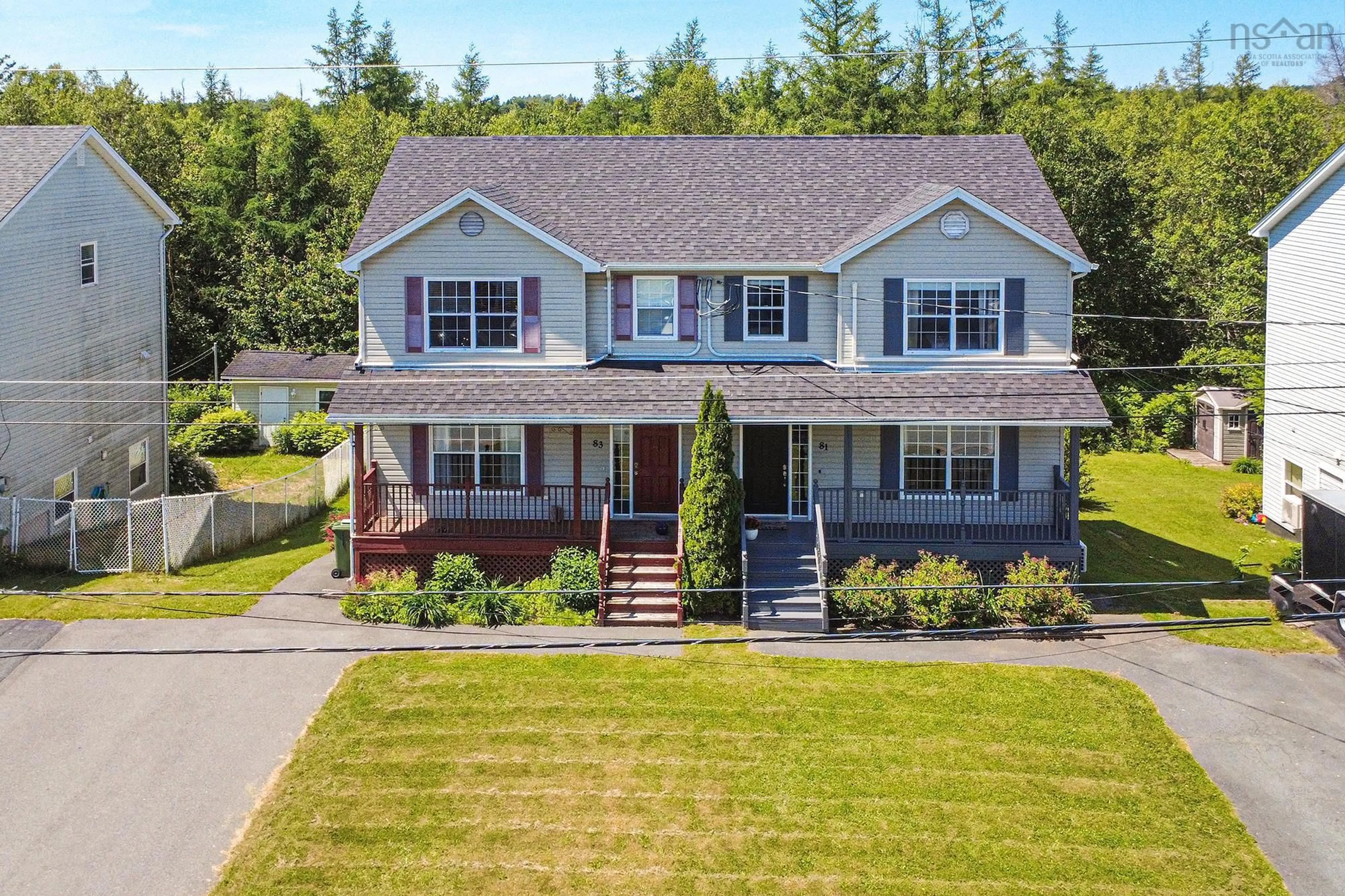 A pic from outside/outdoor area/front of a property/back of a property/a pic from drone, street for 81 Brookview Dr, Cole Harbour Nova Scotia B2V 2V6