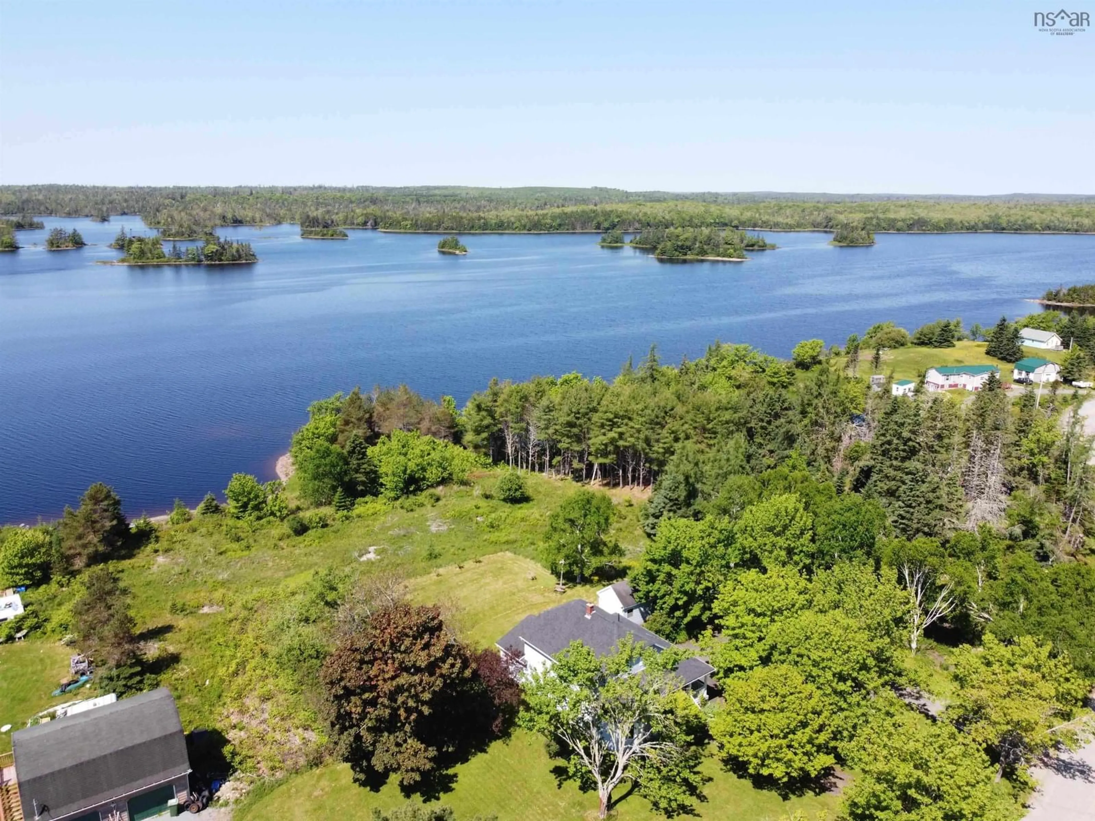 A pic from outside/outdoor area/front of a property/back of a property/a pic from drone, water/lake/river/ocean view for 919 Malay Falls Lochaber Mines Road, Lochaber Mines Nova Scotia B0J 3B0