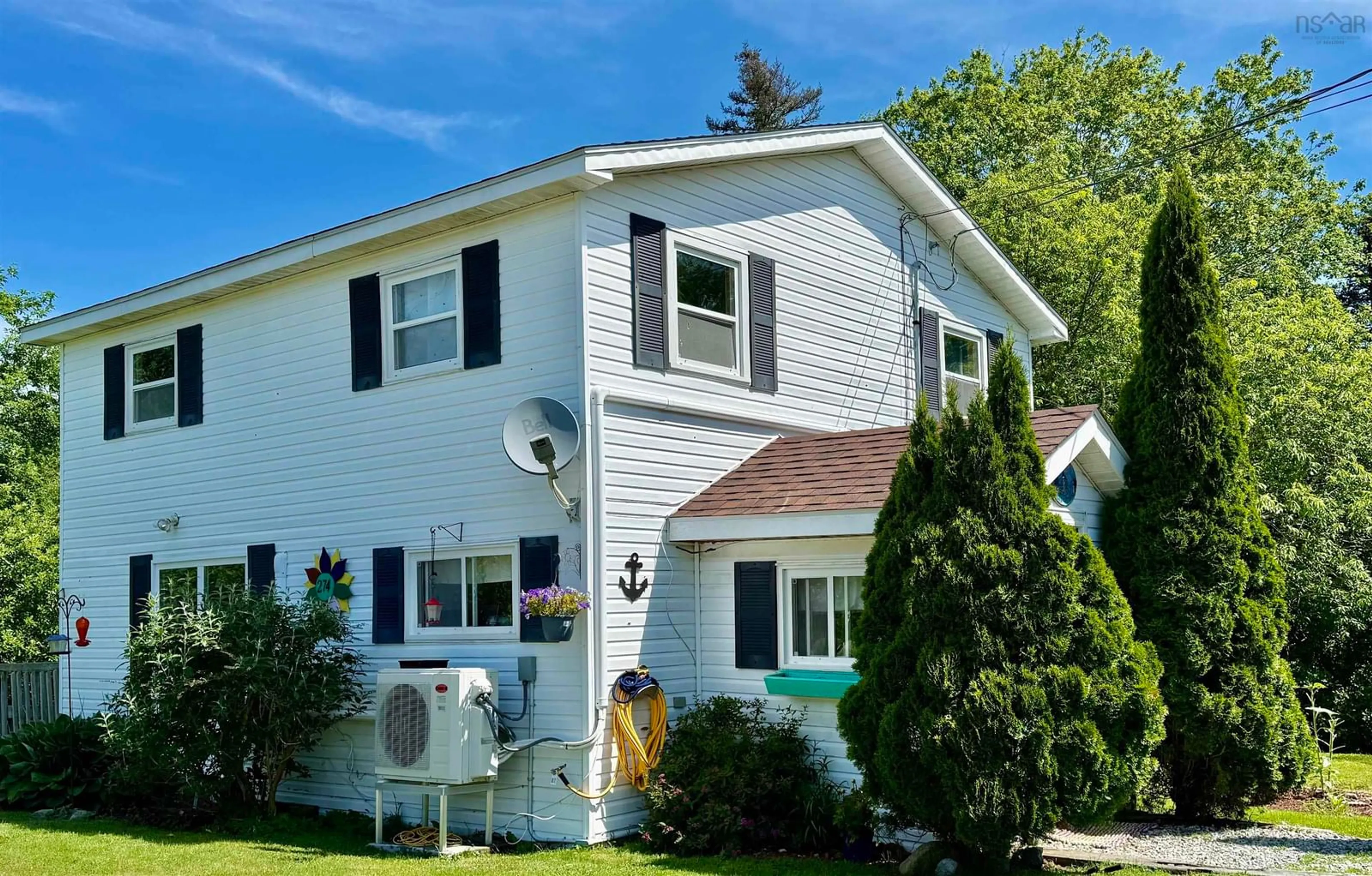 Home with vinyl exterior material, street for 274 Oak Park Rd, Barrington Nova Scotia B0W 1E0
