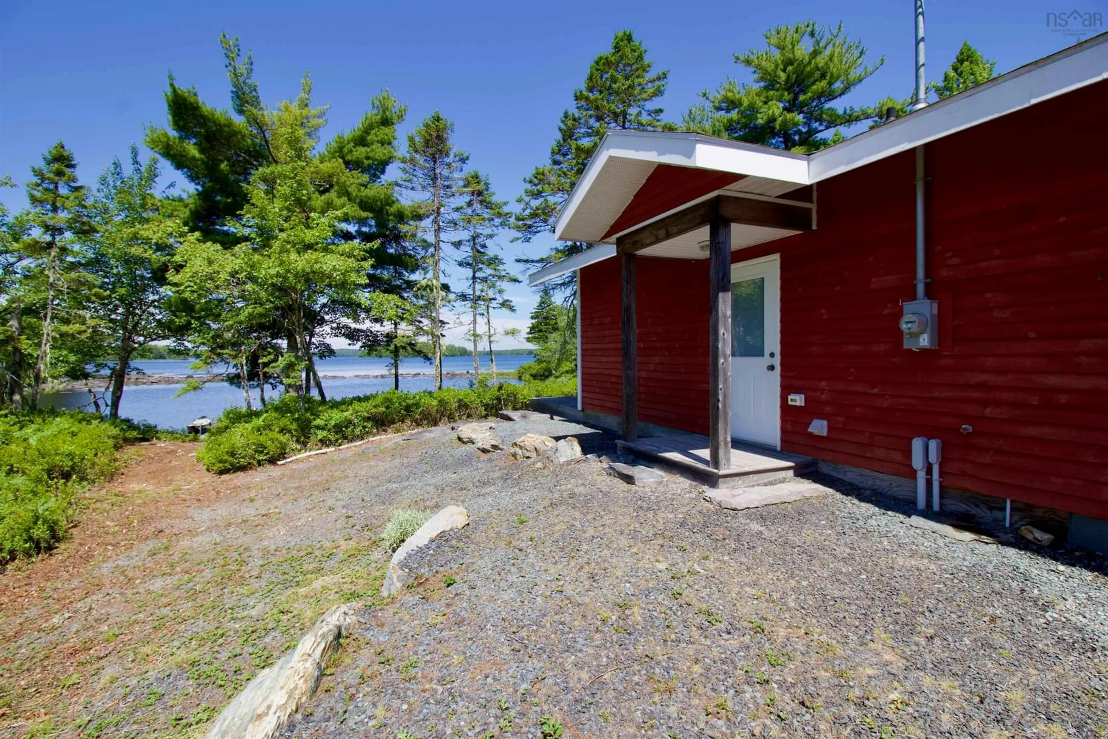 Patio, water/lake/river/ocean view for 216 Heron Rd, Upper Branch Nova Scotia B4V 4X4