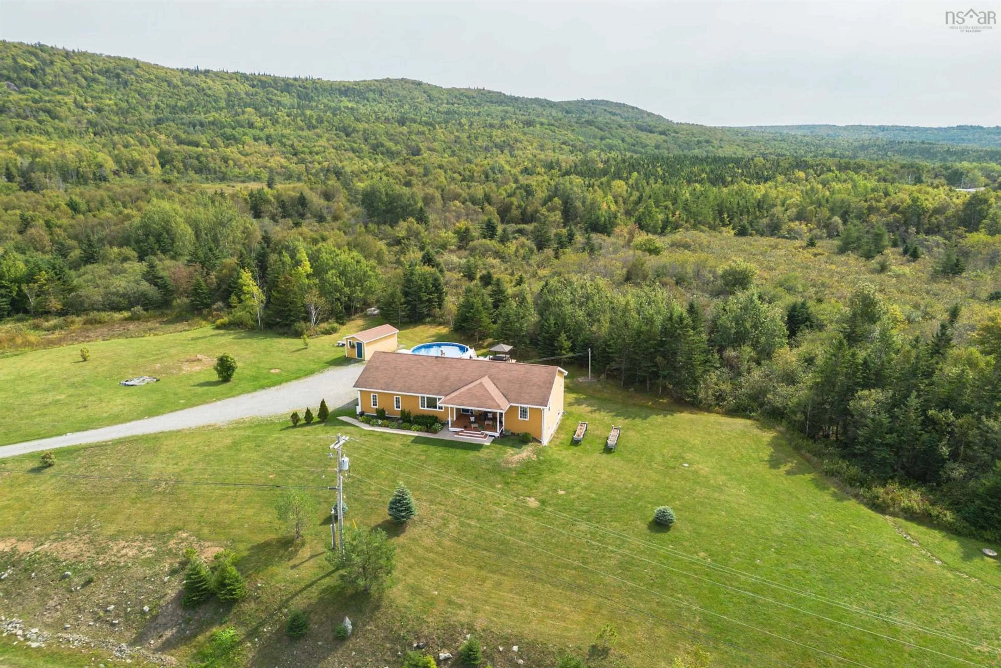 A pic from outside/outdoor area/front of a property/back of a property/a pic from drone, unknown for 40 Mountainview Dr, Troy Nova Scotia B9A 1G8