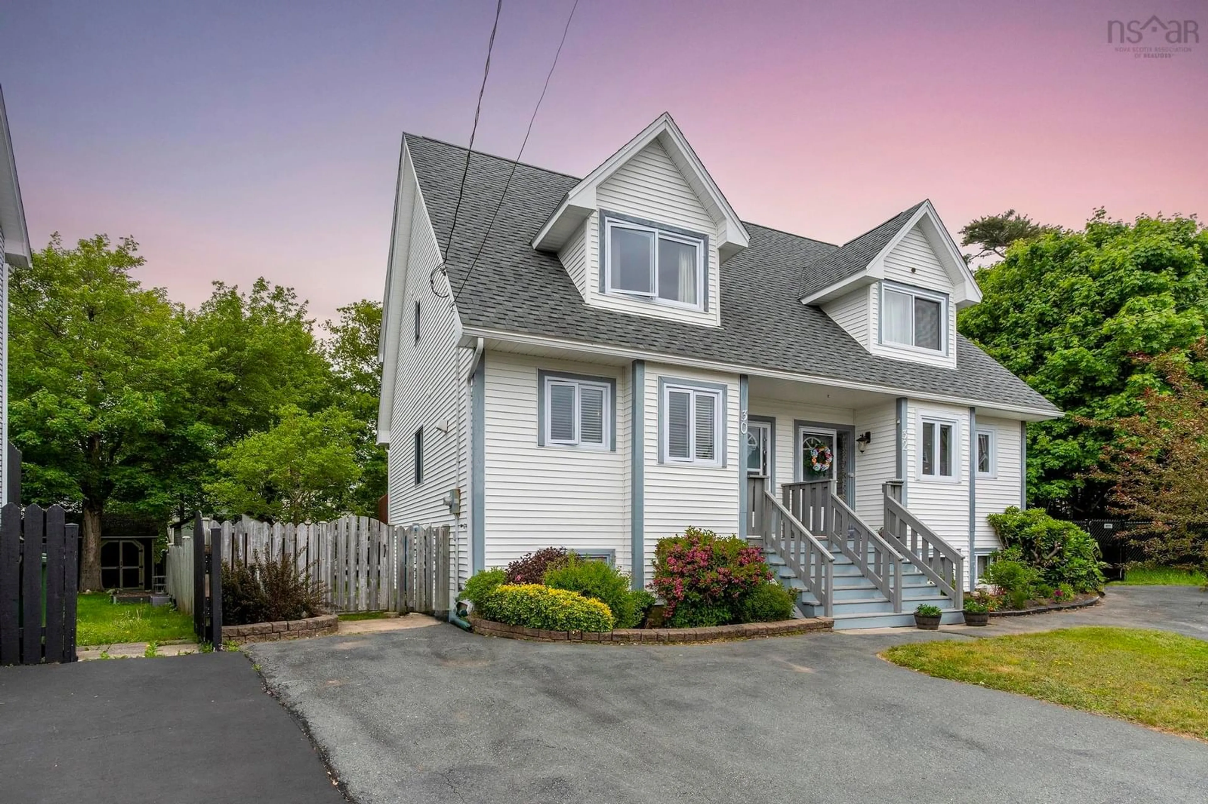 Home with vinyl exterior material, street for 30 Oakvale Crt, Timberlea Nova Scotia B3T 1K7