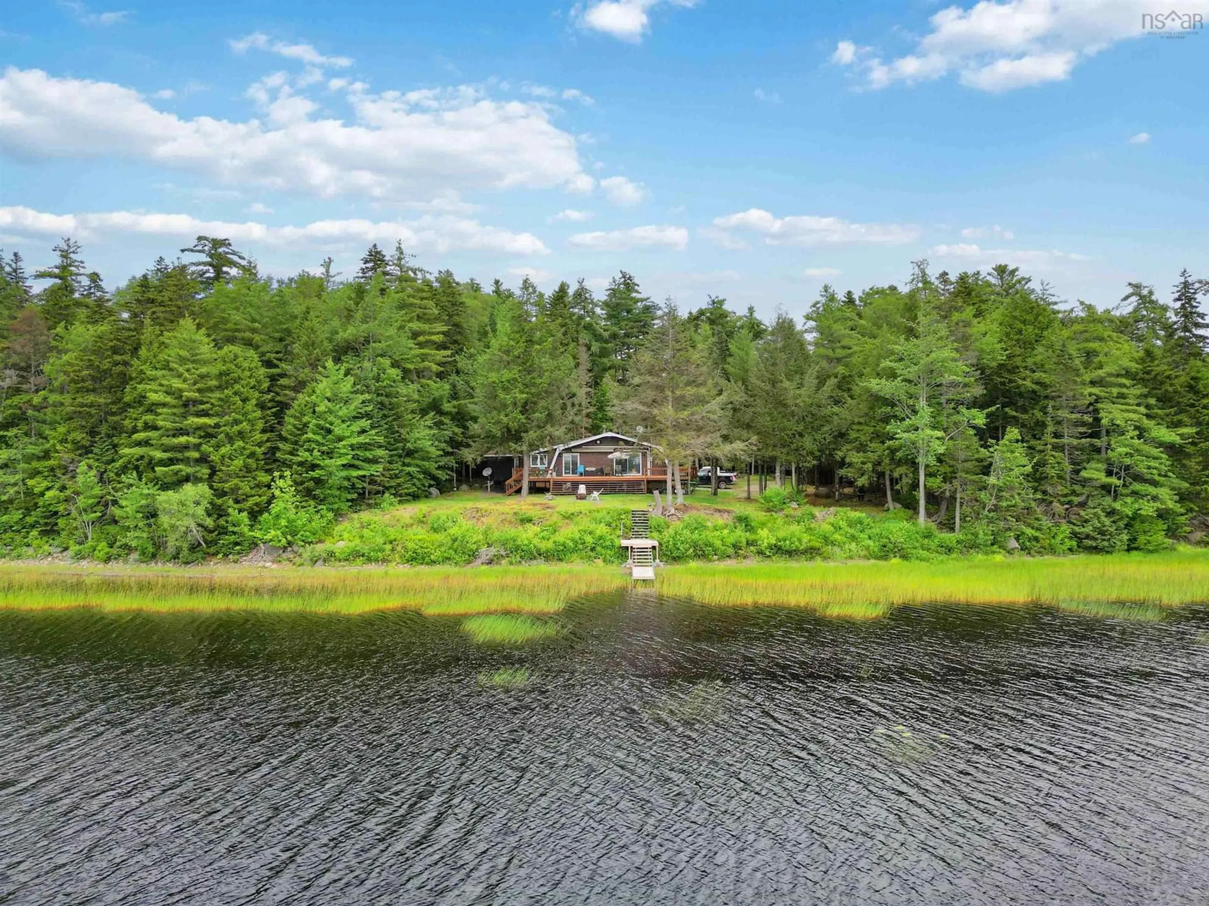 A pic from outside/outdoor area/front of a property/back of a property/a pic from drone, water/lake/river/ocean view for 12439 Peskawa Close St, Kempt Nova Scotia B0T 1B0