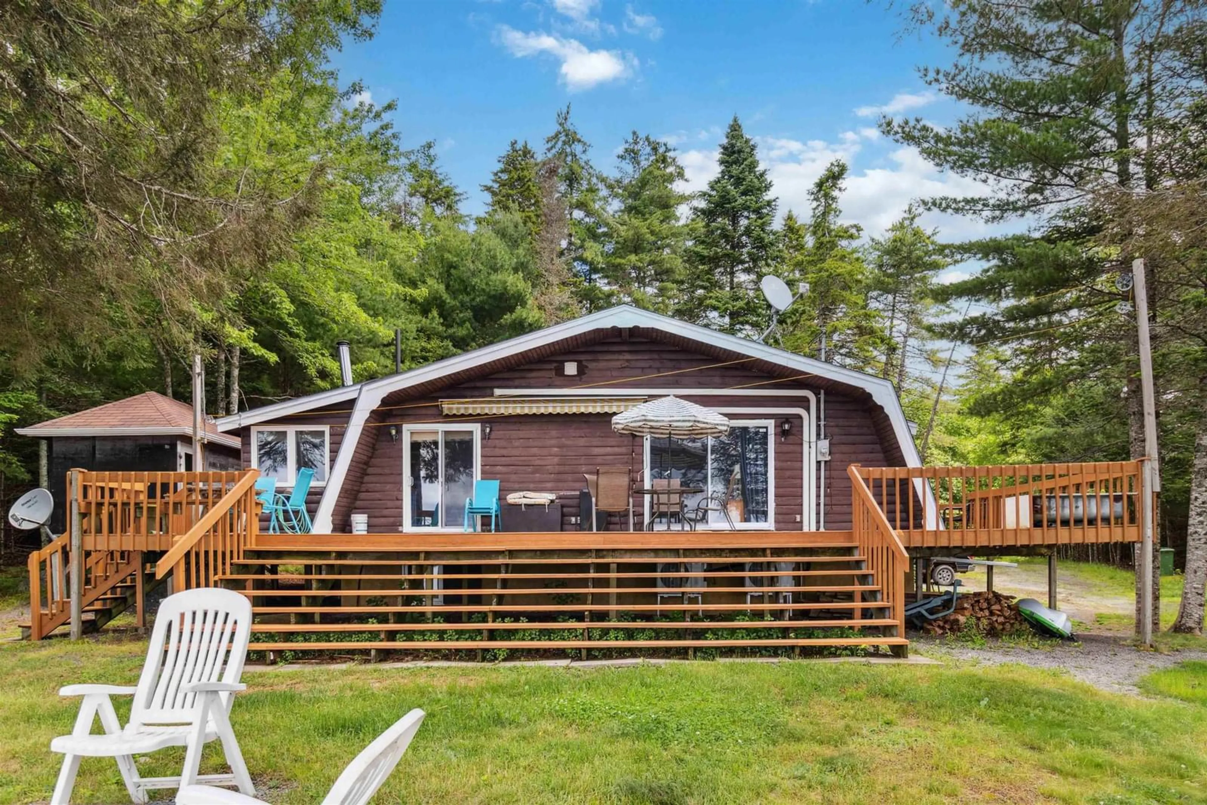 Patio, water/lake/river/ocean view for 12439 Peskawa Close St, Kempt Nova Scotia B0T 1B0