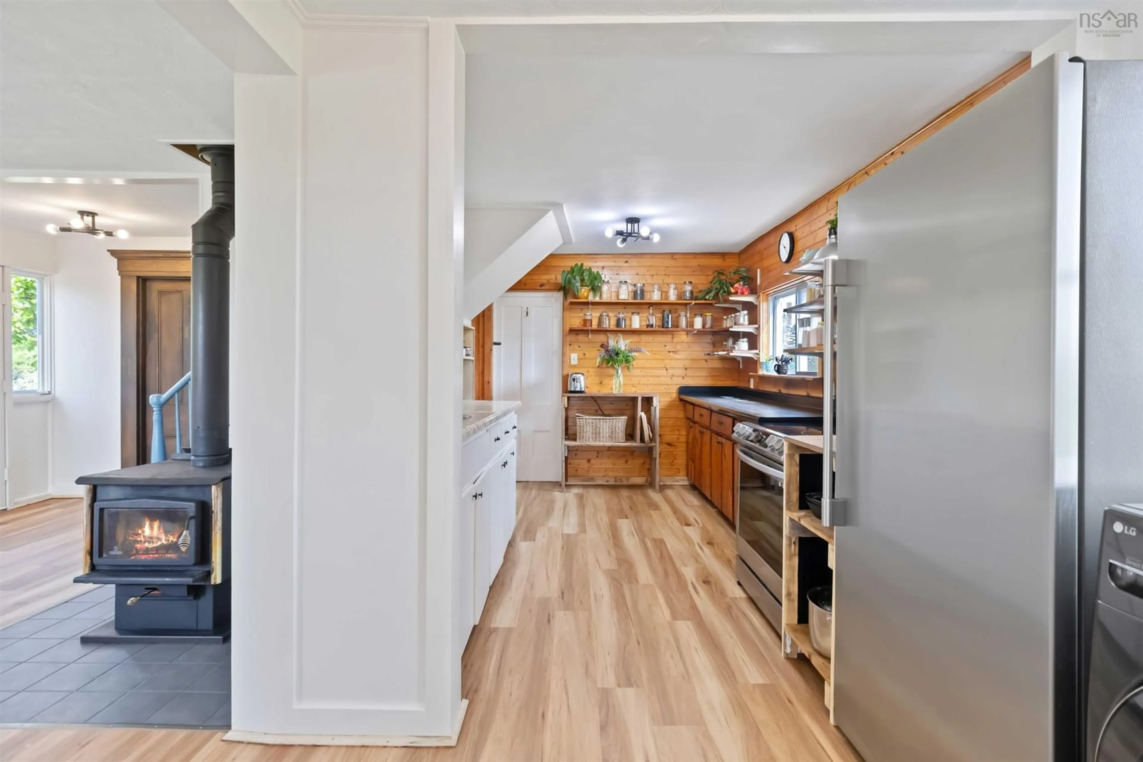 Open concept kitchen, unknown for 326 Copeland Rd, New Germany Nova Scotia B0R 1E0