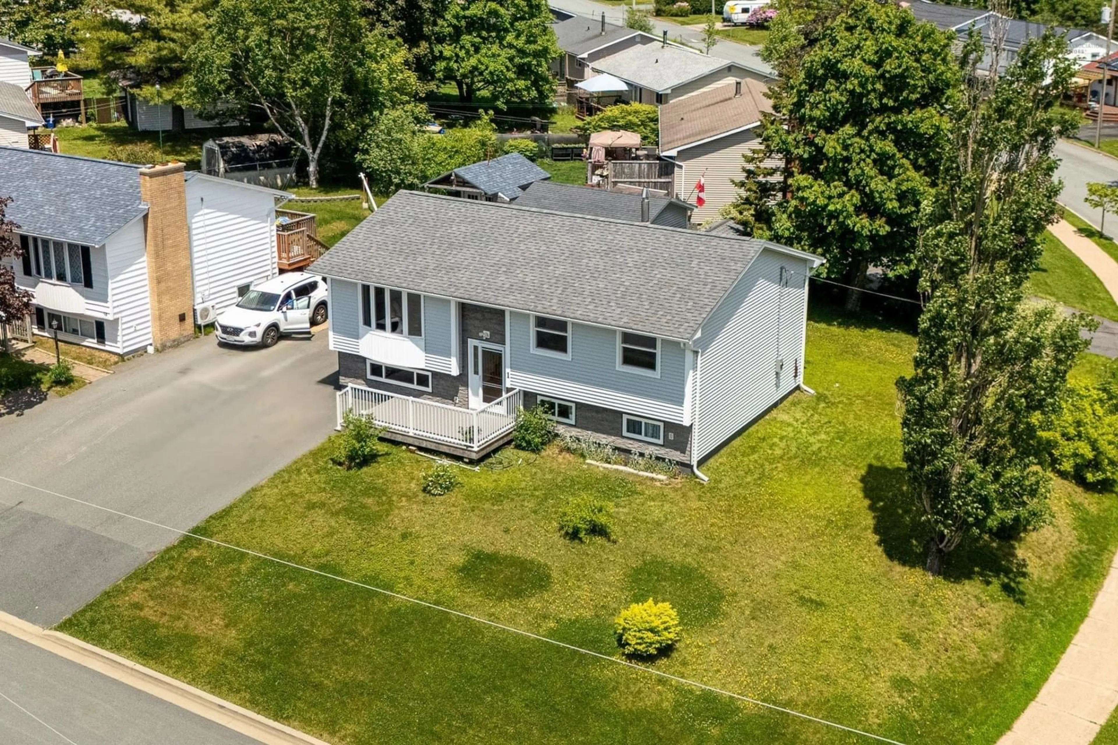 A pic from outside/outdoor area/front of a property/back of a property/a pic from drone, street for 1 Pernix Crt, Cole Harbour Nova Scotia B2W 4S7